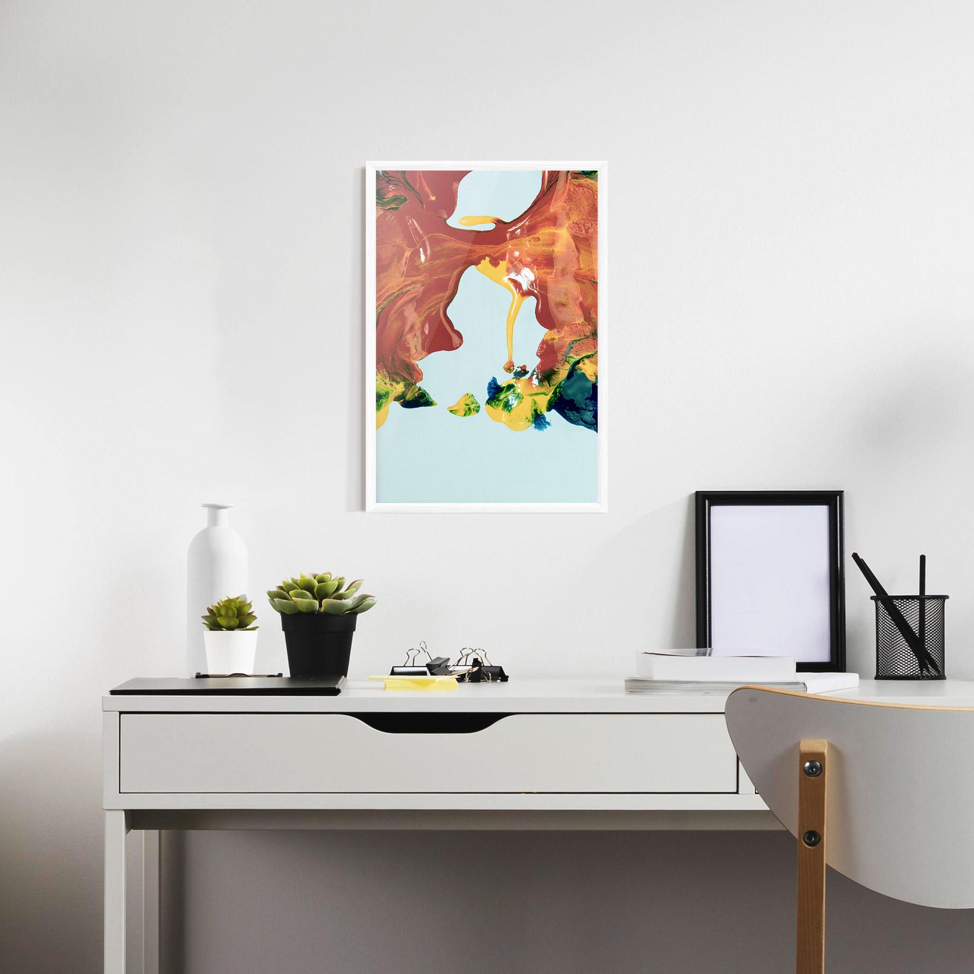 Poster Înrămat Spilled Paint mockup 7