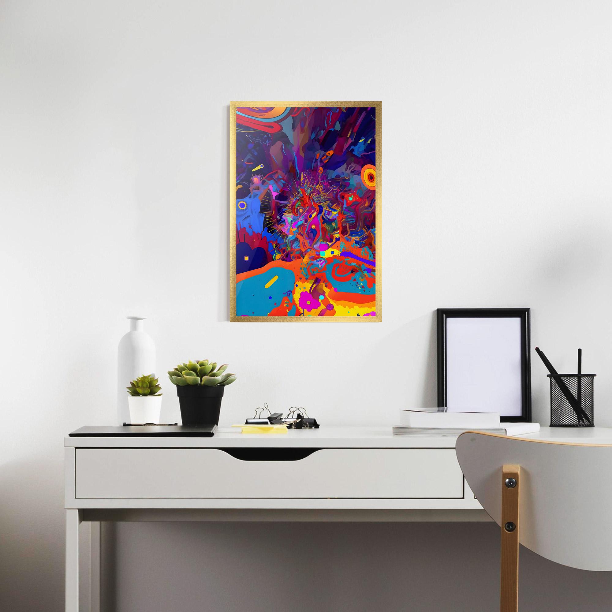 Poster Înrămat Abstract Color Work mockup 7