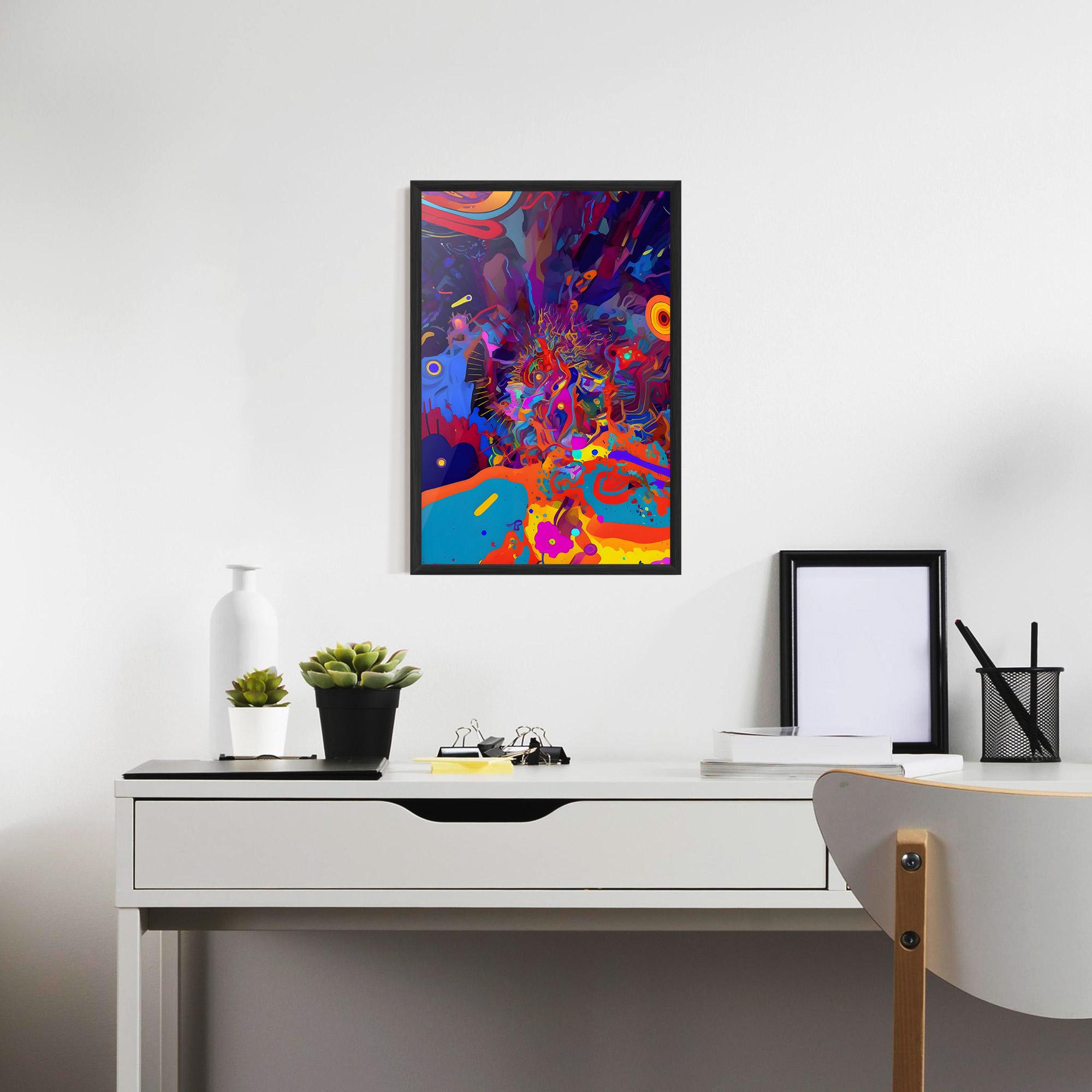 Poster Înrămat Abstract Color Work mockup 7