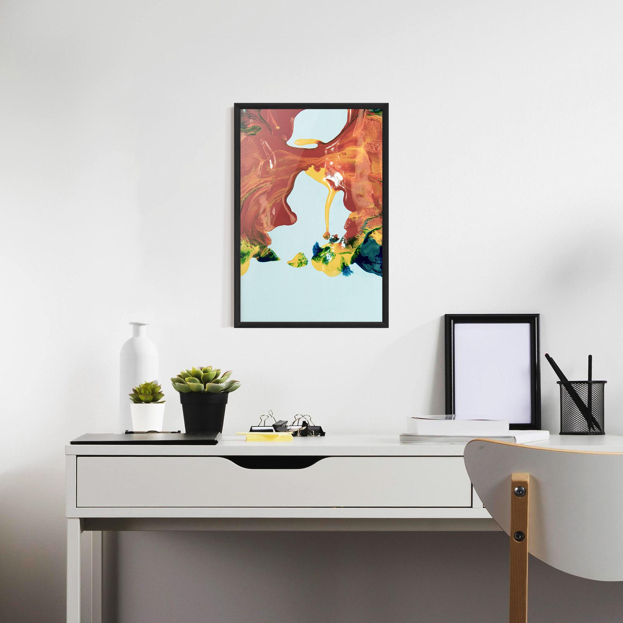 Poster Înrămat Spilled Paint mockup 7