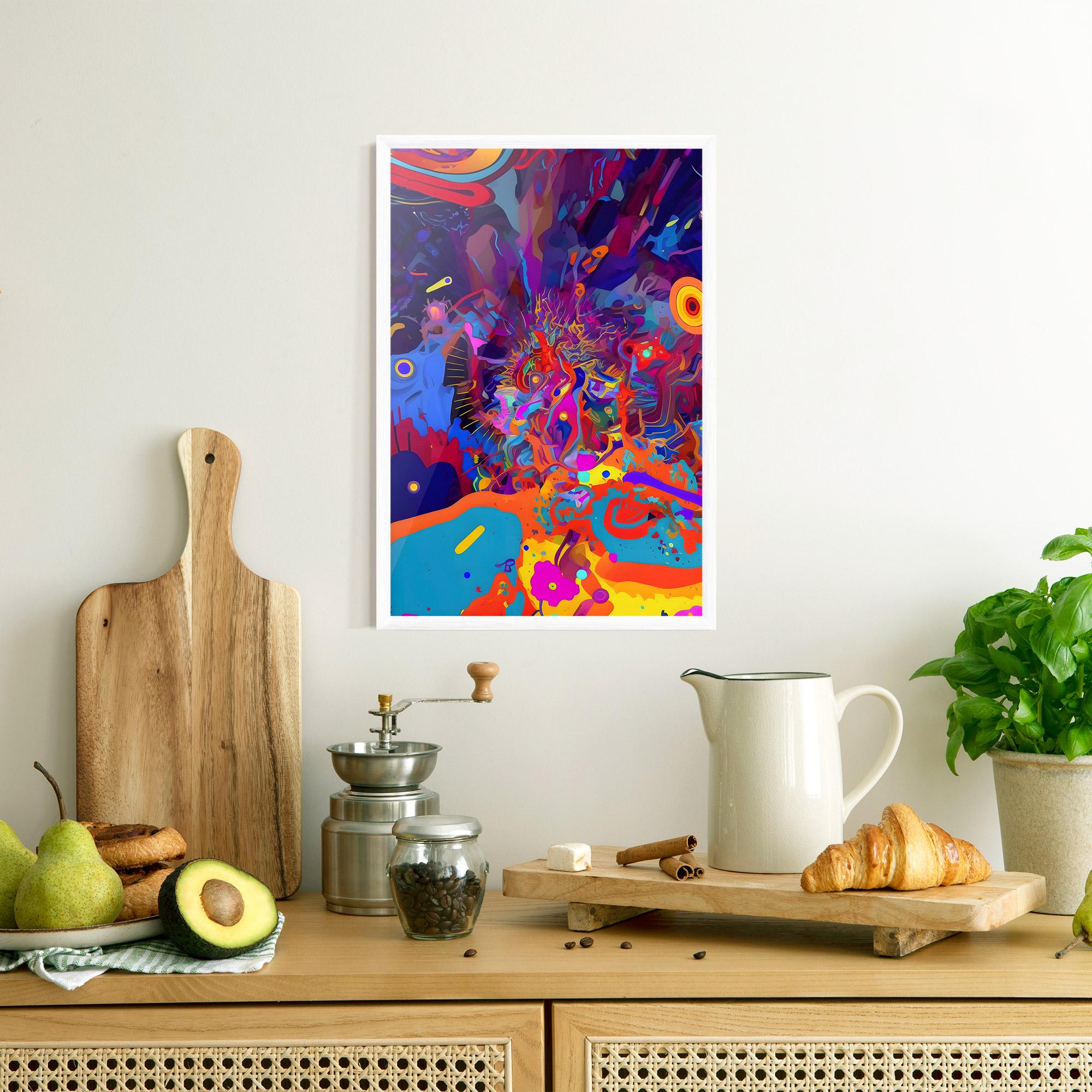 Poster Înrămat Abstract Color Work mockup 8