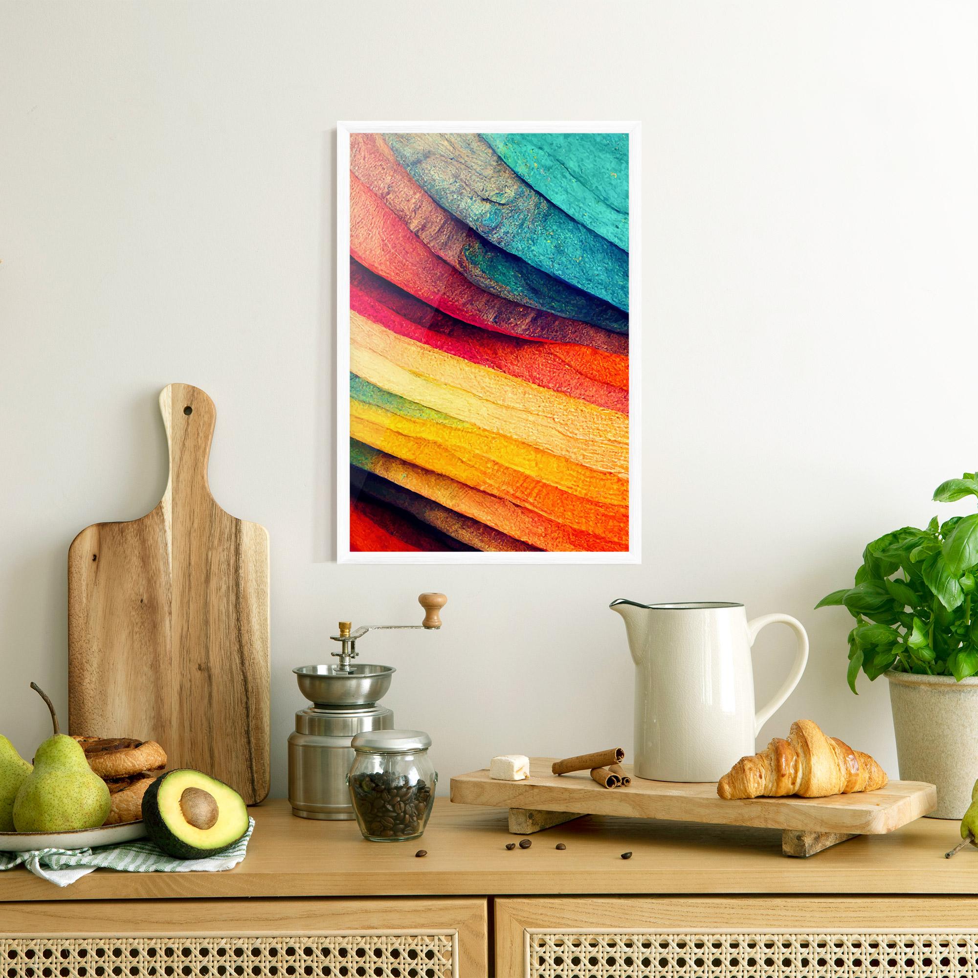 Poster Înrămat Autumn Abstract Color mockup 8