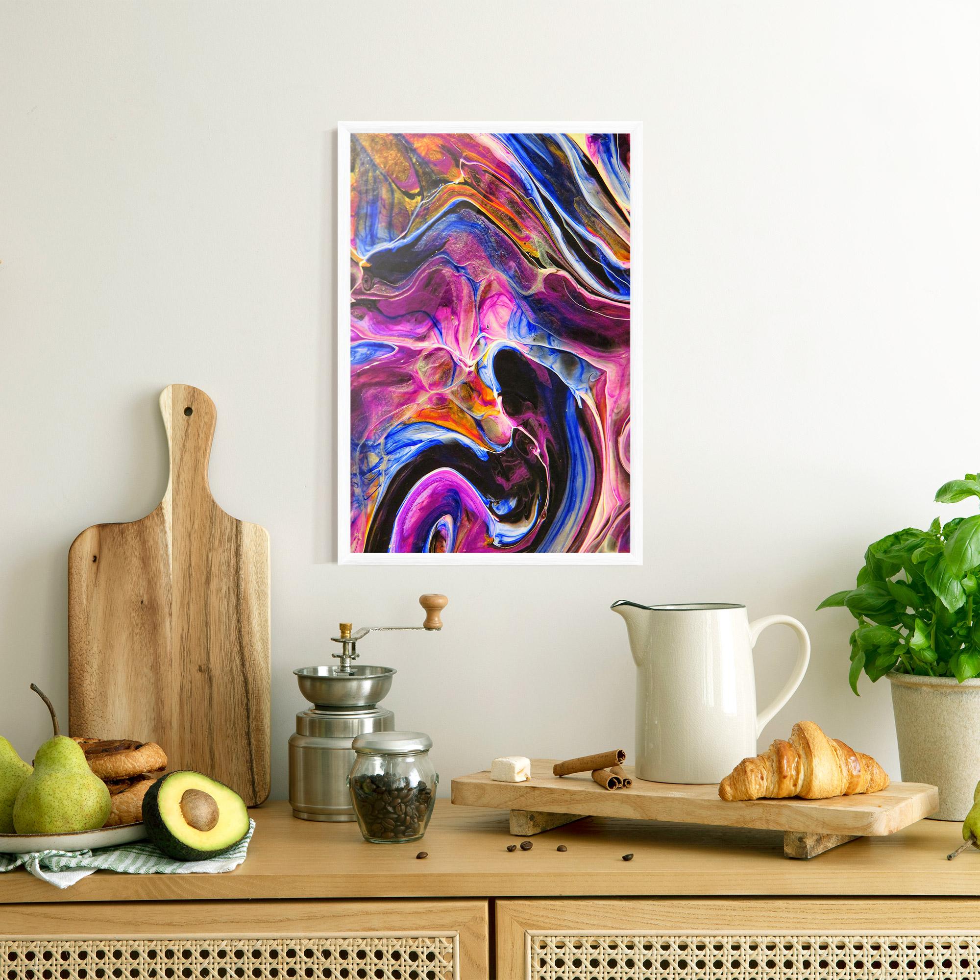 Poster Înrămat Colourful Abstract Shades mockup 8