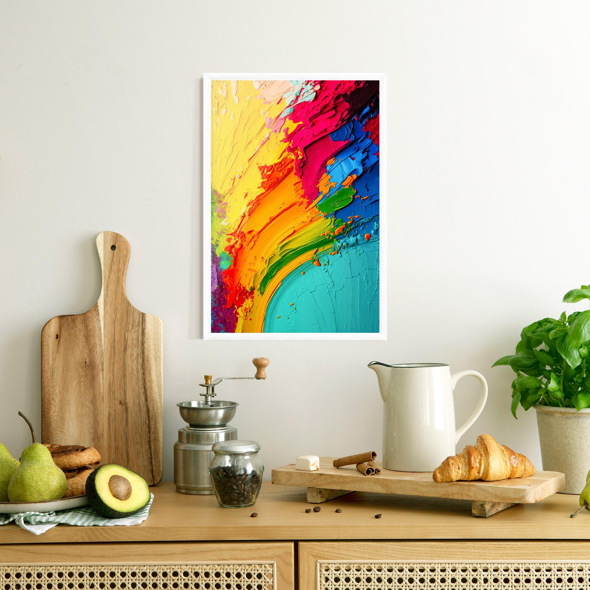 Poster Înrămat Multicolored Painting mockup 8