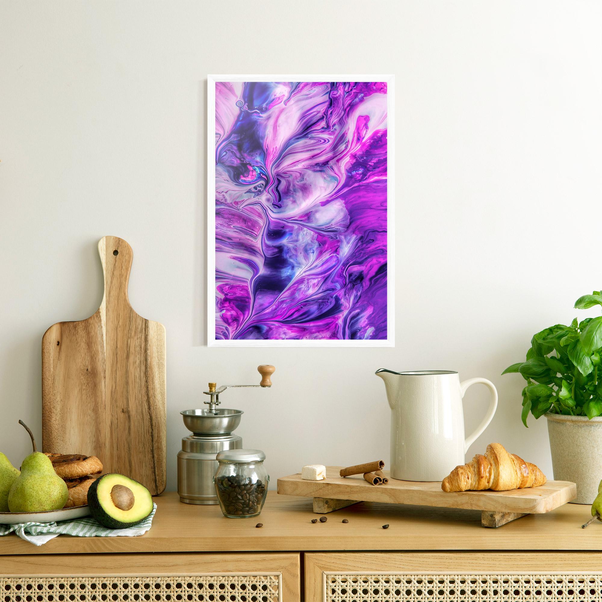Poster Înrămat Purple Fluid mockup 8