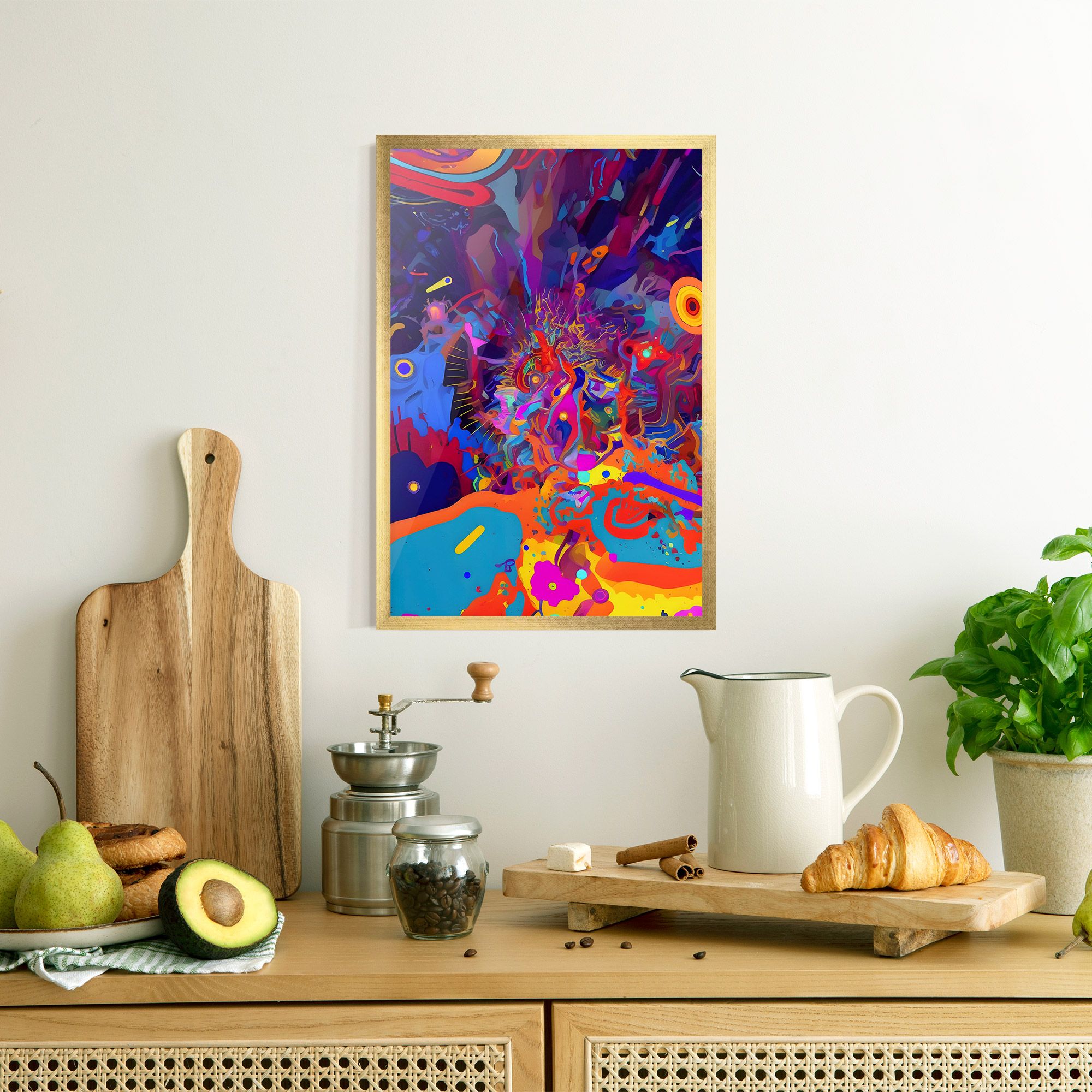 Abstract Color Work mockup 8