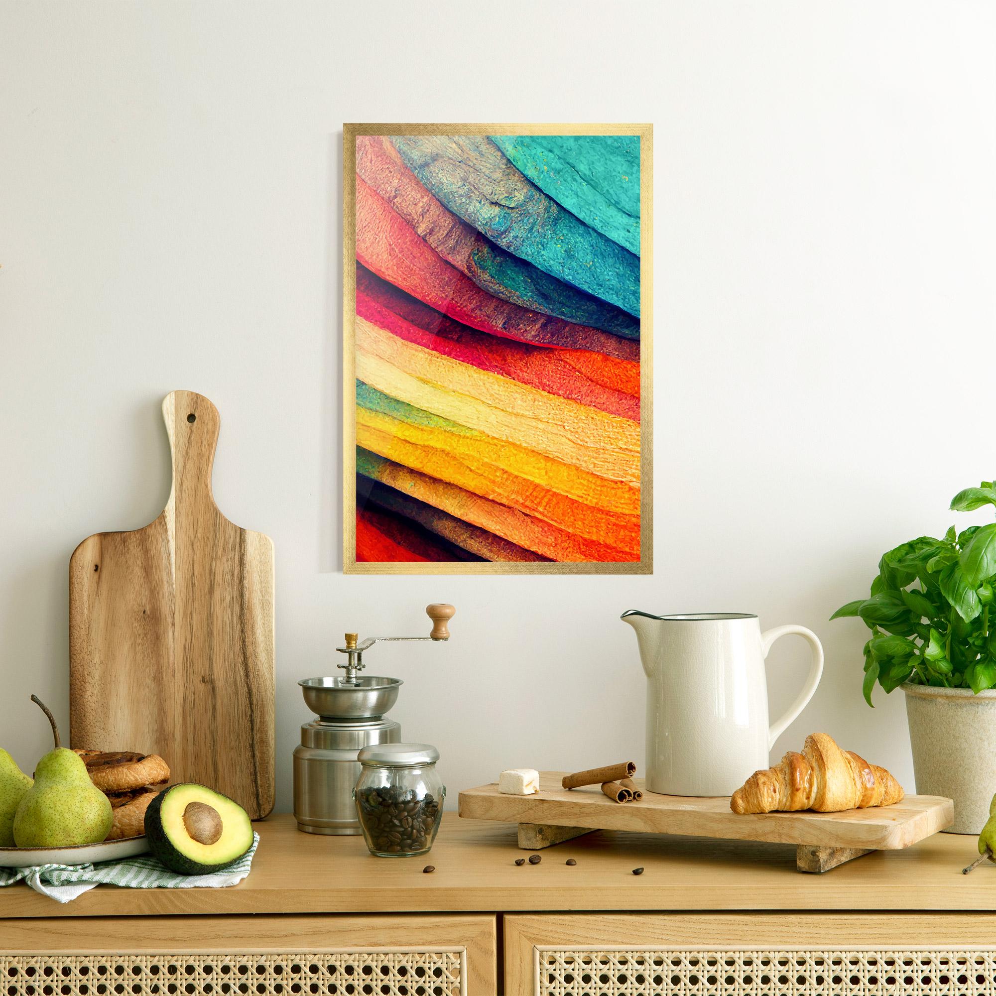 Poster Înrămat Autumn Abstract Color mockup 8