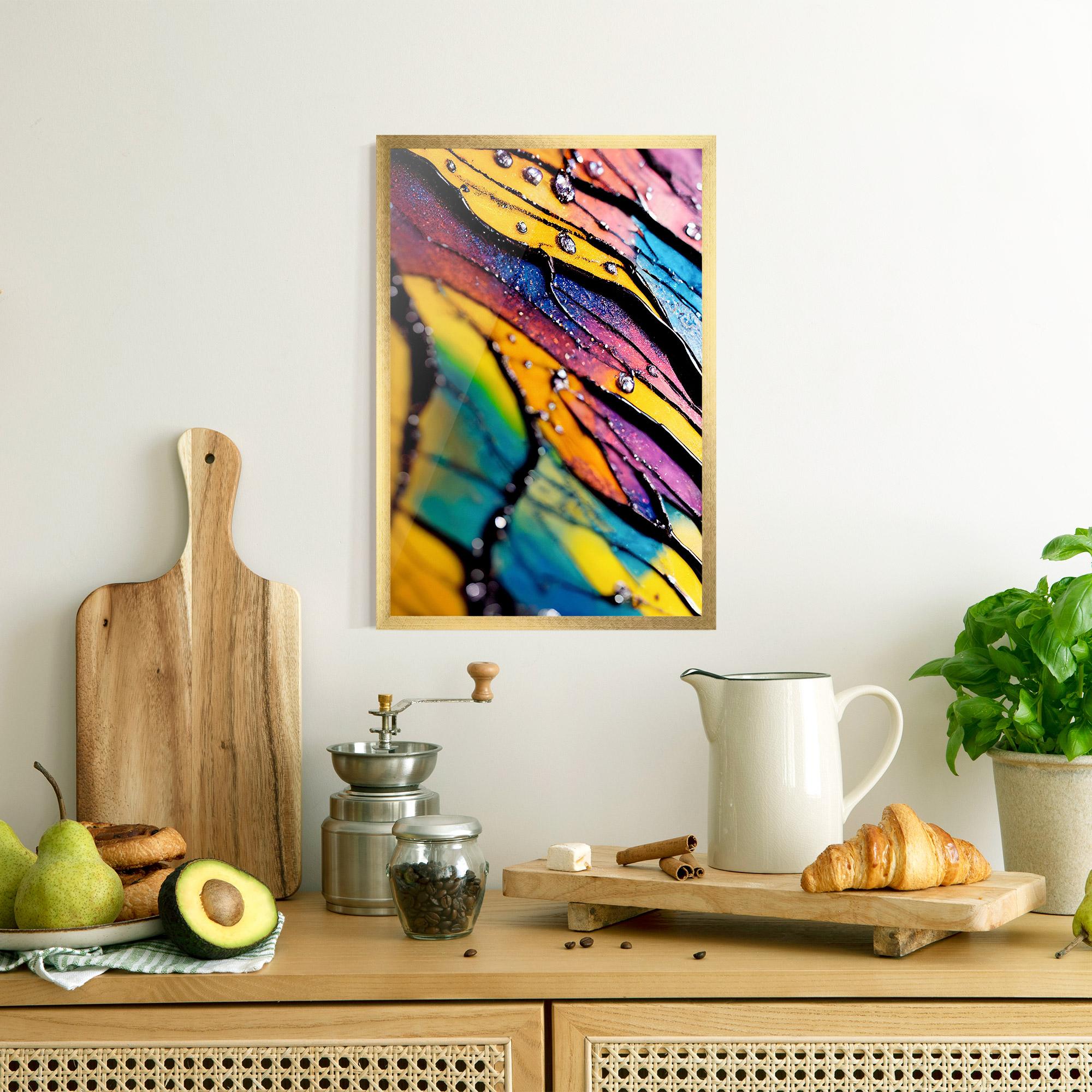 Poster Înrămat Beautiful Colorful Epoxy mockup 8