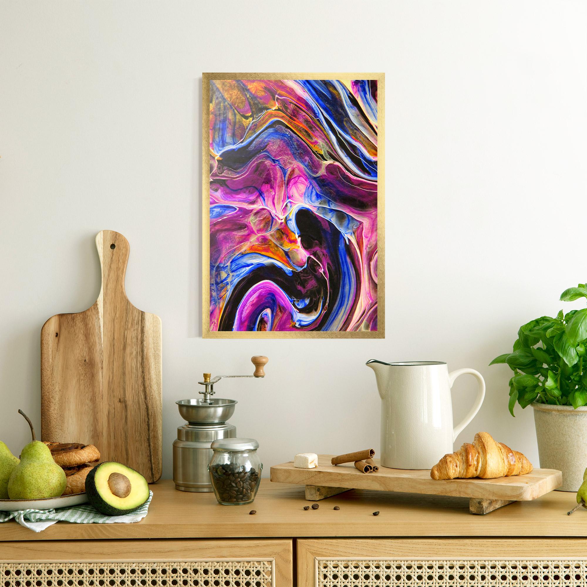 Poster Înrămat Colourful Abstract Shades mockup 8