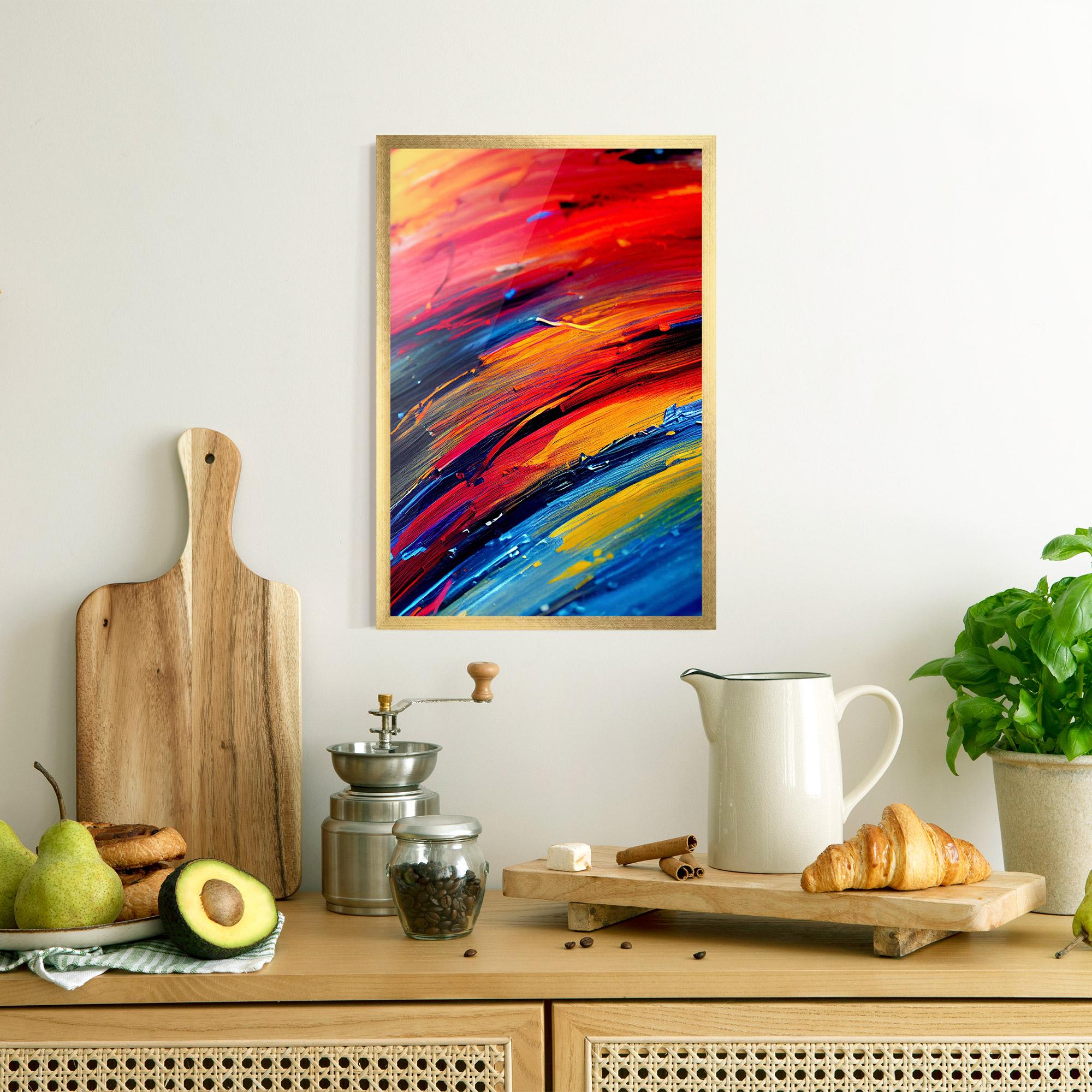 Poster Înrămat Horizontal Color Shot mockup 8