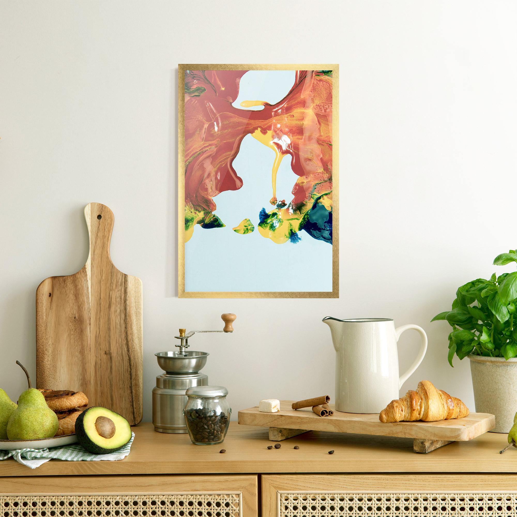 Poster Înrămat Spilled Paint mockup 8