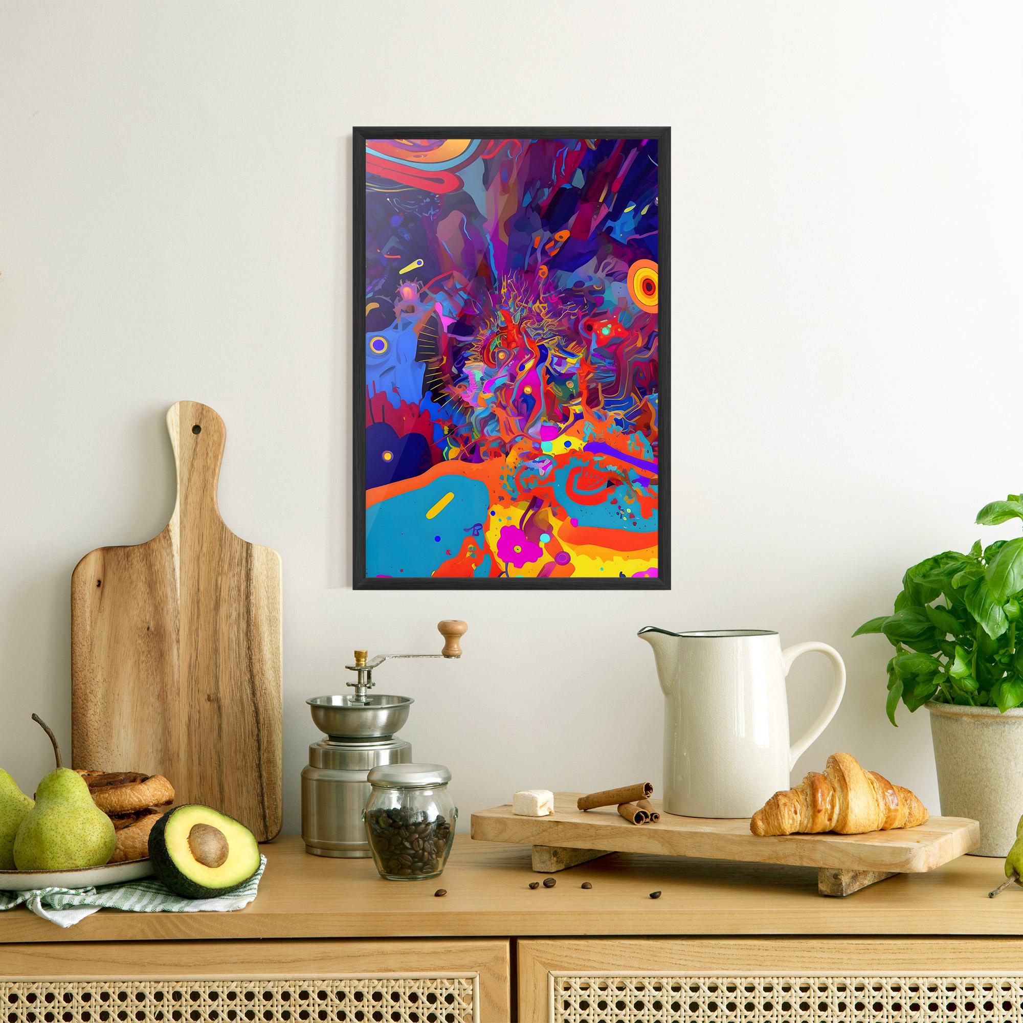 Poster Înrămat Abstract Color Work mockup 8