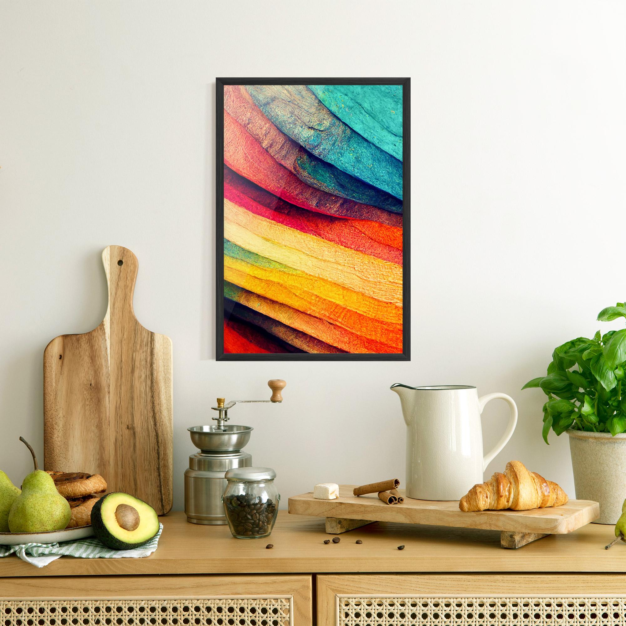 Poster Înrămat Autumn Abstract Color mockup 8