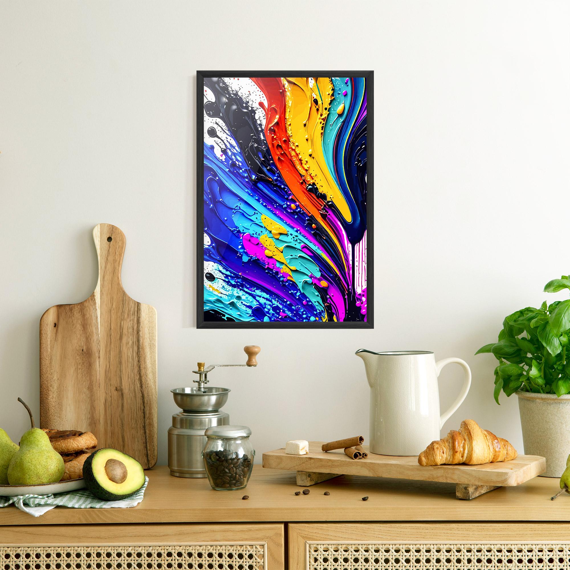 Poster Înrămat Beautiful Splash mockup 8