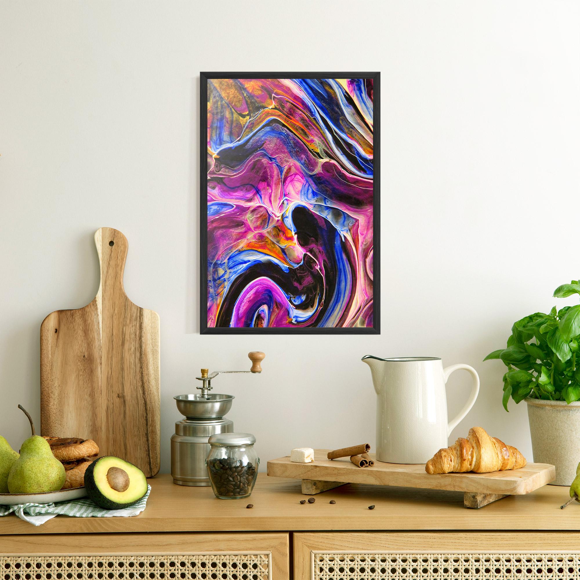 Poster Înrămat Colourful Abstract Shades mockup 8