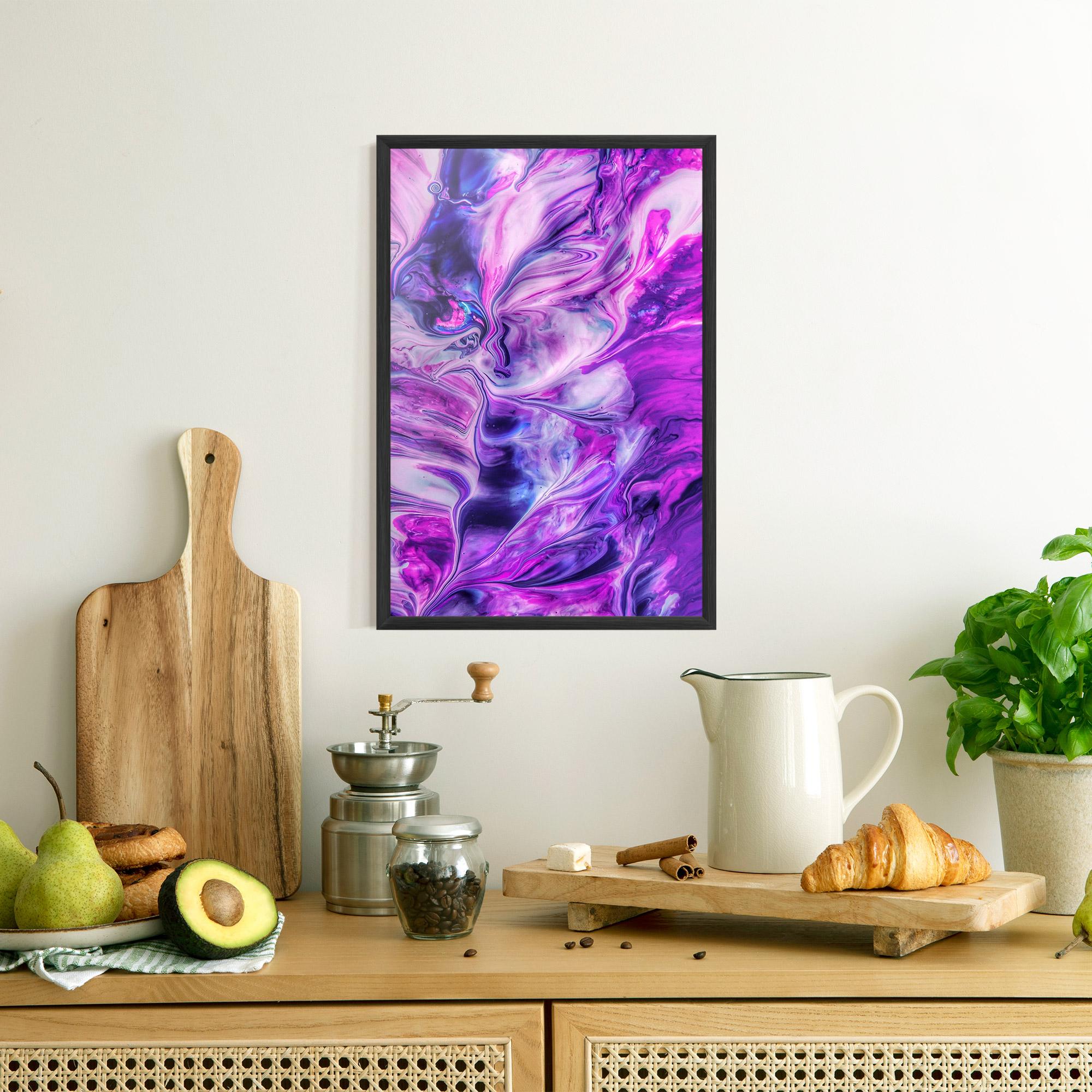 Poster Înrămat Purple Fluid mockup 8