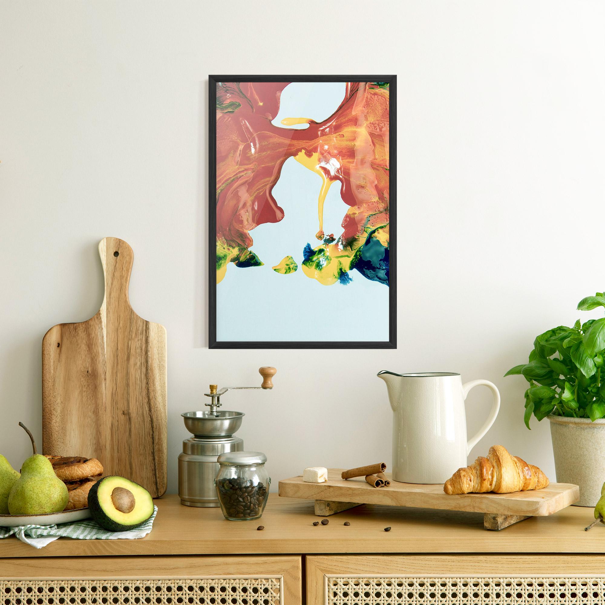 Poster Înrămat Spilled Paint mockup 8