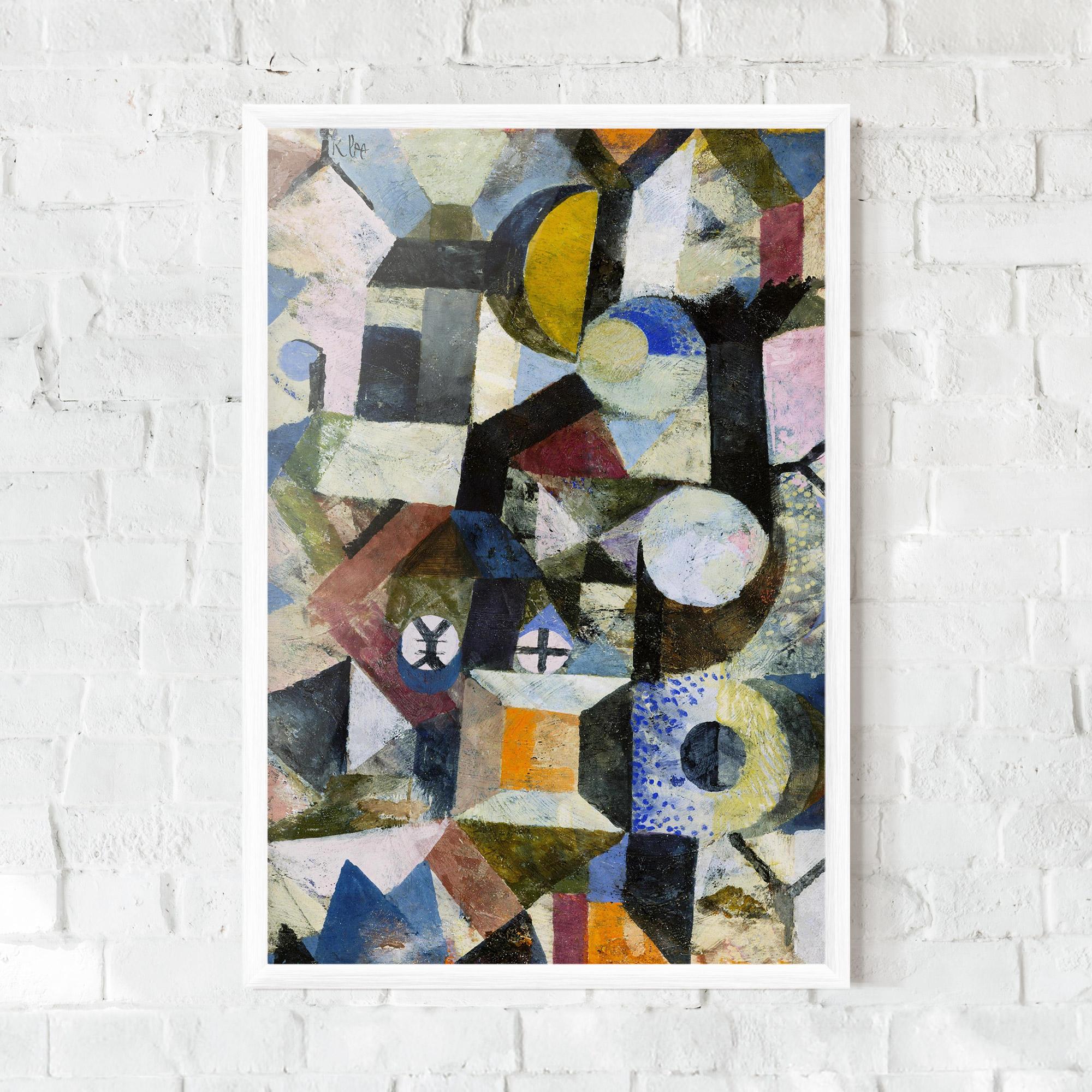 Poster Înrămat Abstract Geometric mockup 0