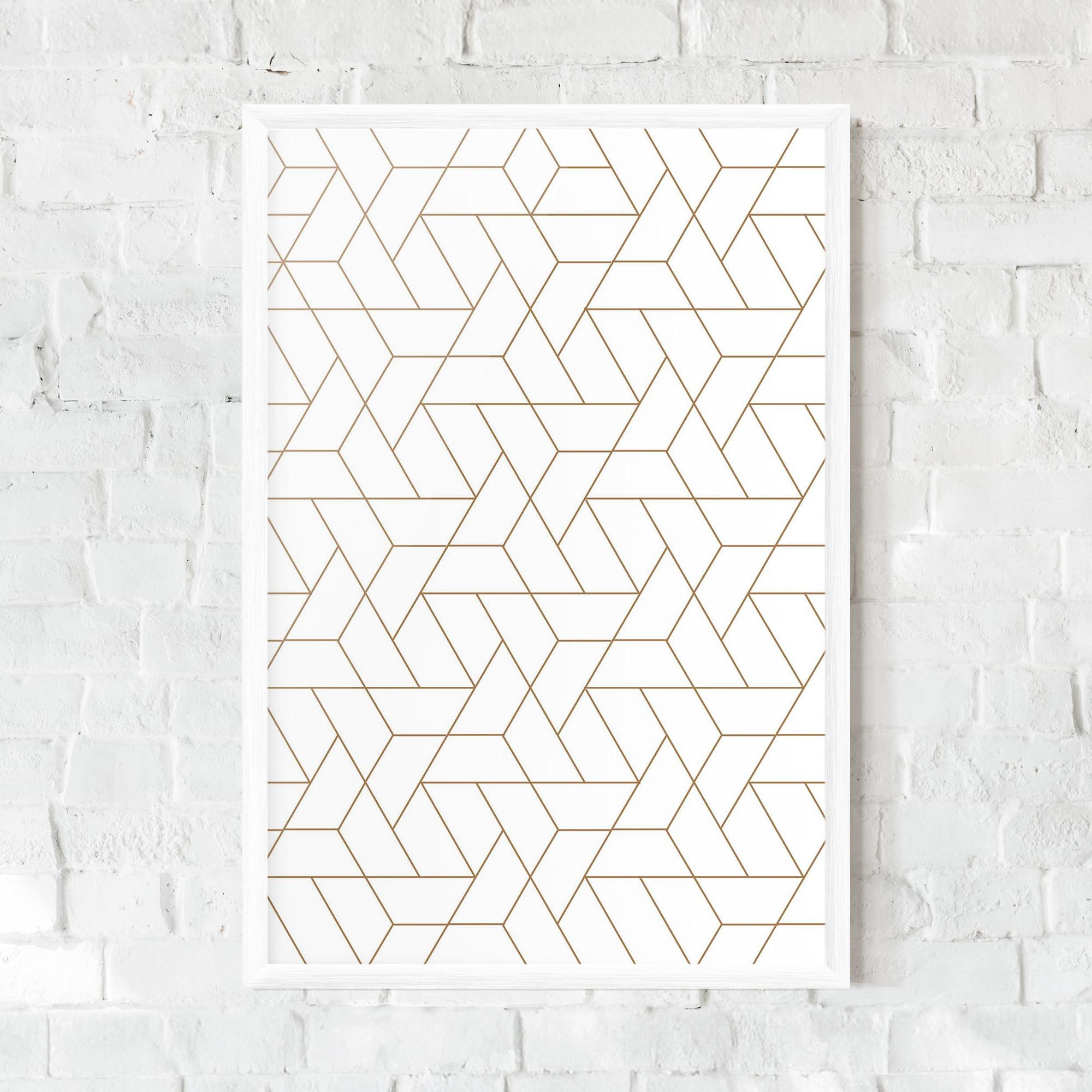 Poster Înrămat Triangular Shape mockup 0