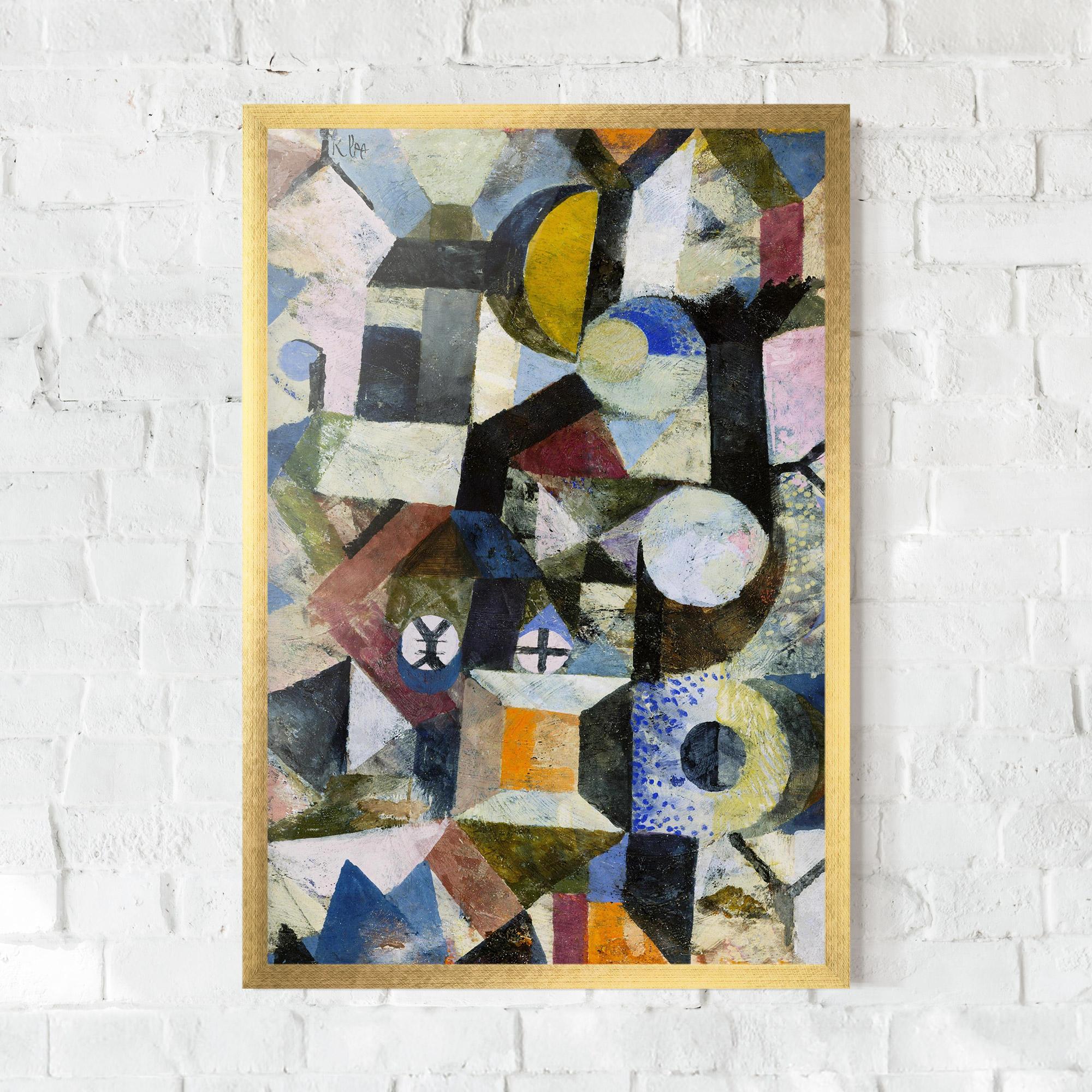 Poster Înrămat Abstract Geometric mockup 0