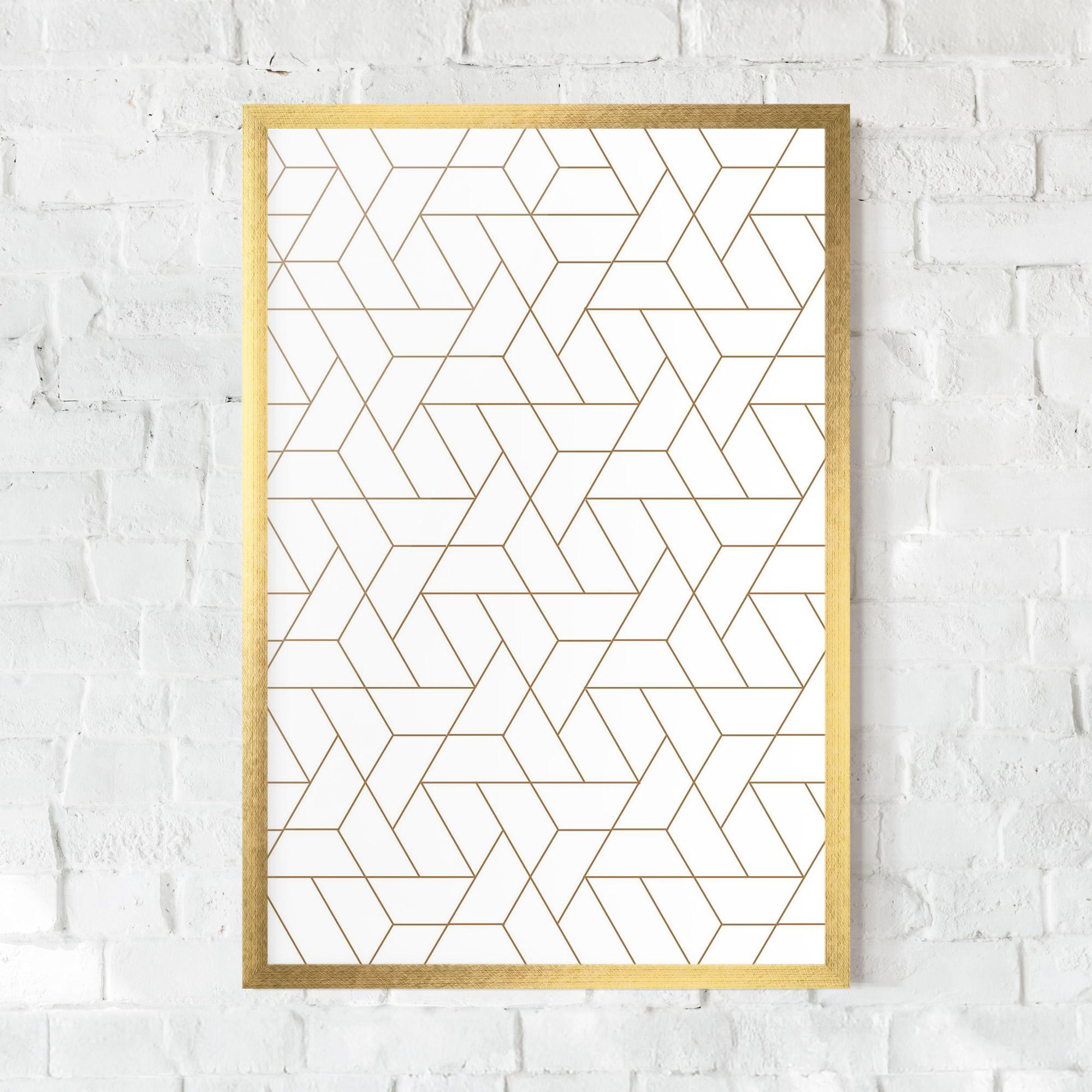 Poster Înrămat Triangular Shape mockup 0