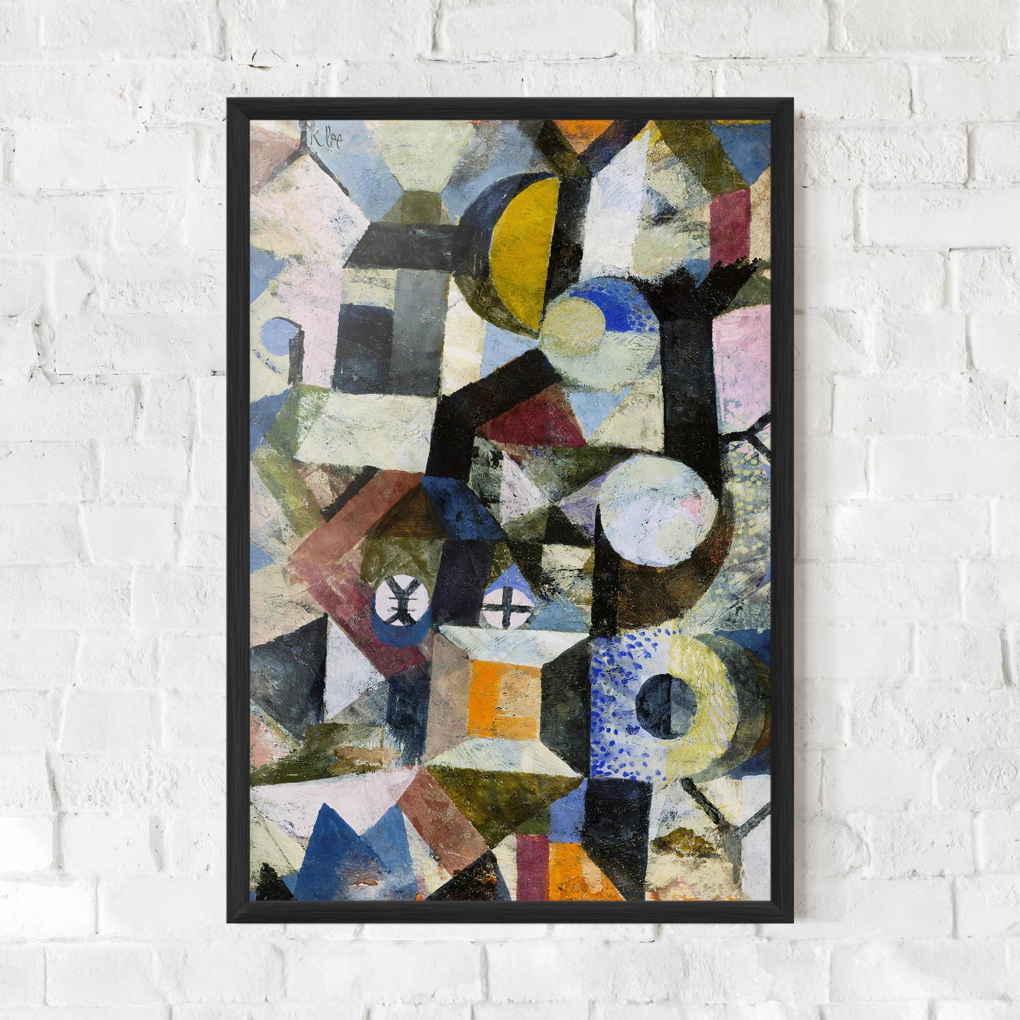 Poster Înrămat Abstract Geometric mockup 0