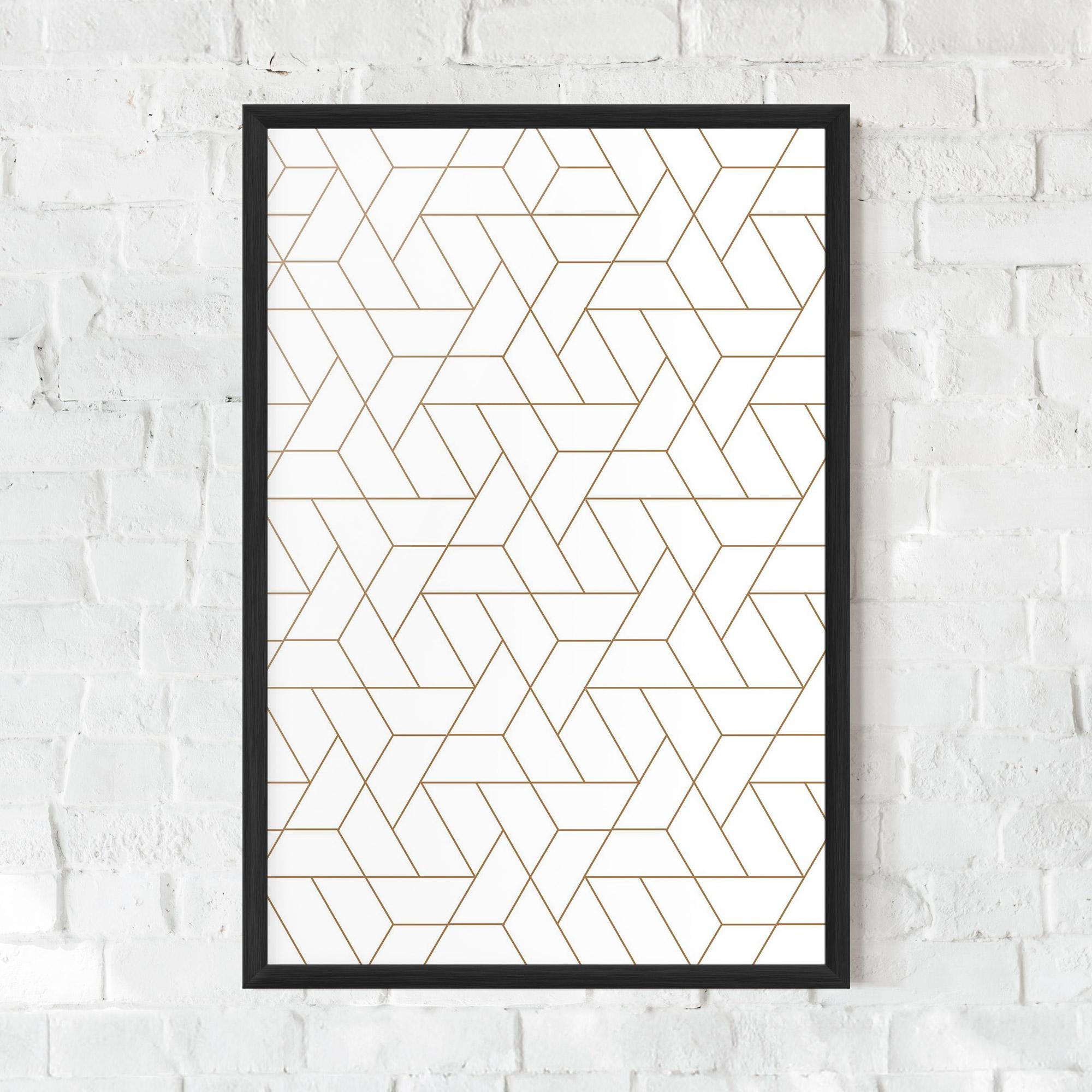 Poster Înrămat Triangular Shape mockup 0