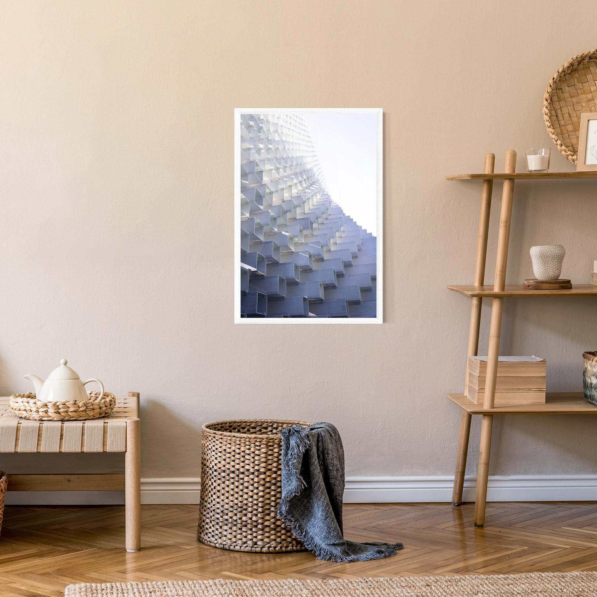 Poster Înrămat 3d White Square mockup 9