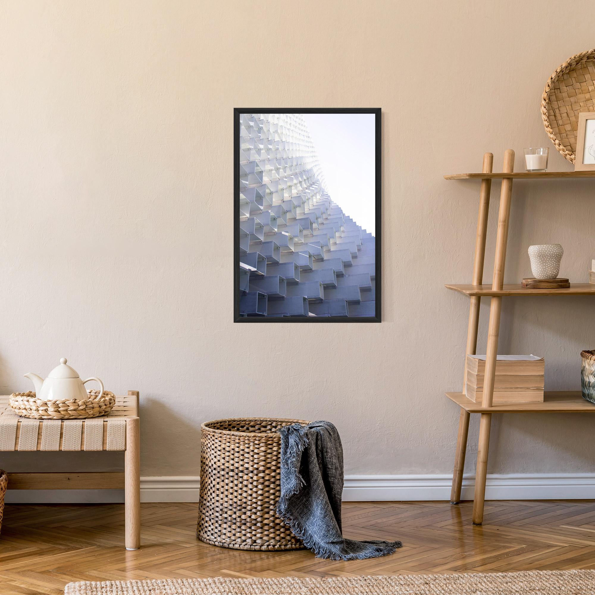 Poster Înrămat 3d White Square mockup 9