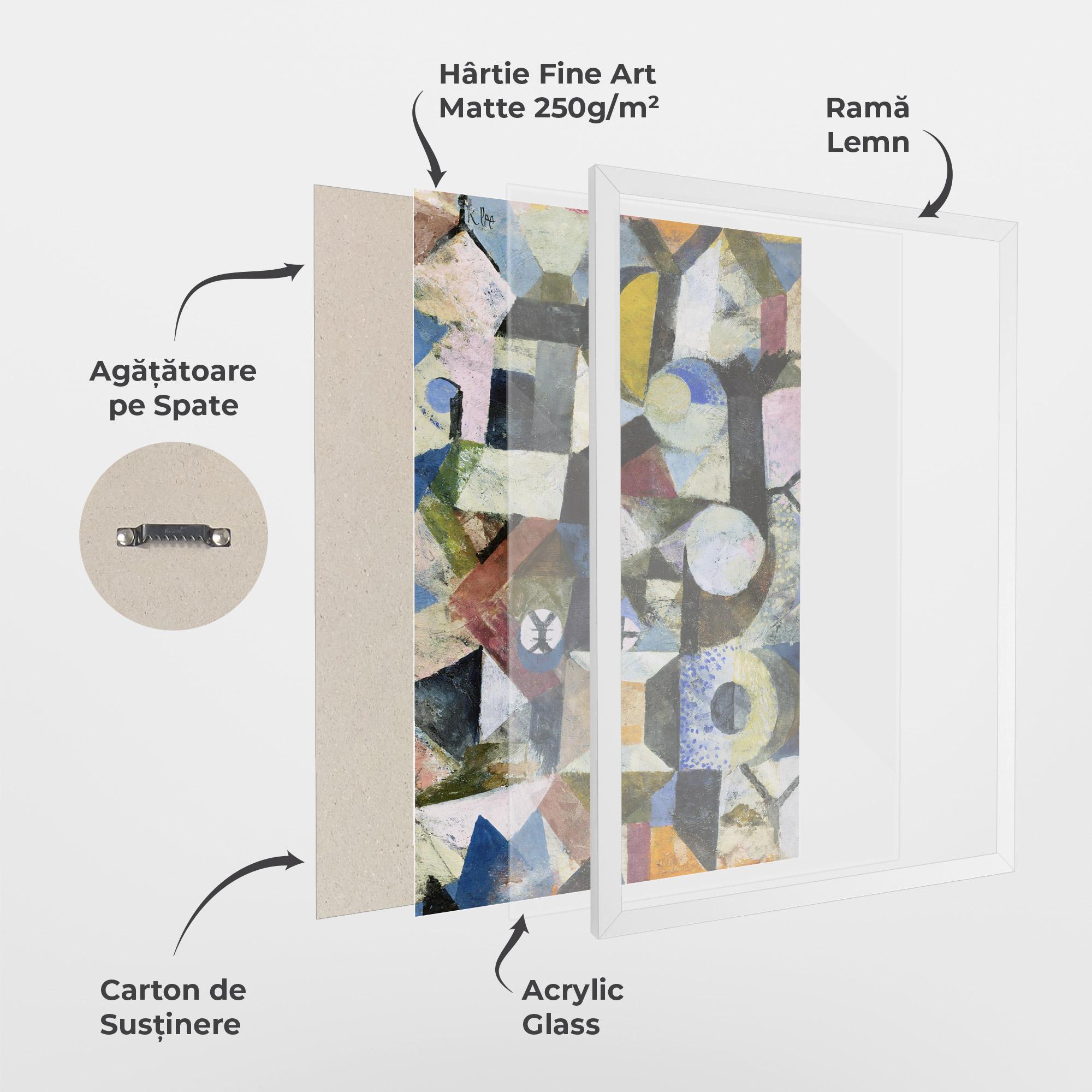 Poster Înrămat Abstract Geometric mockup 1