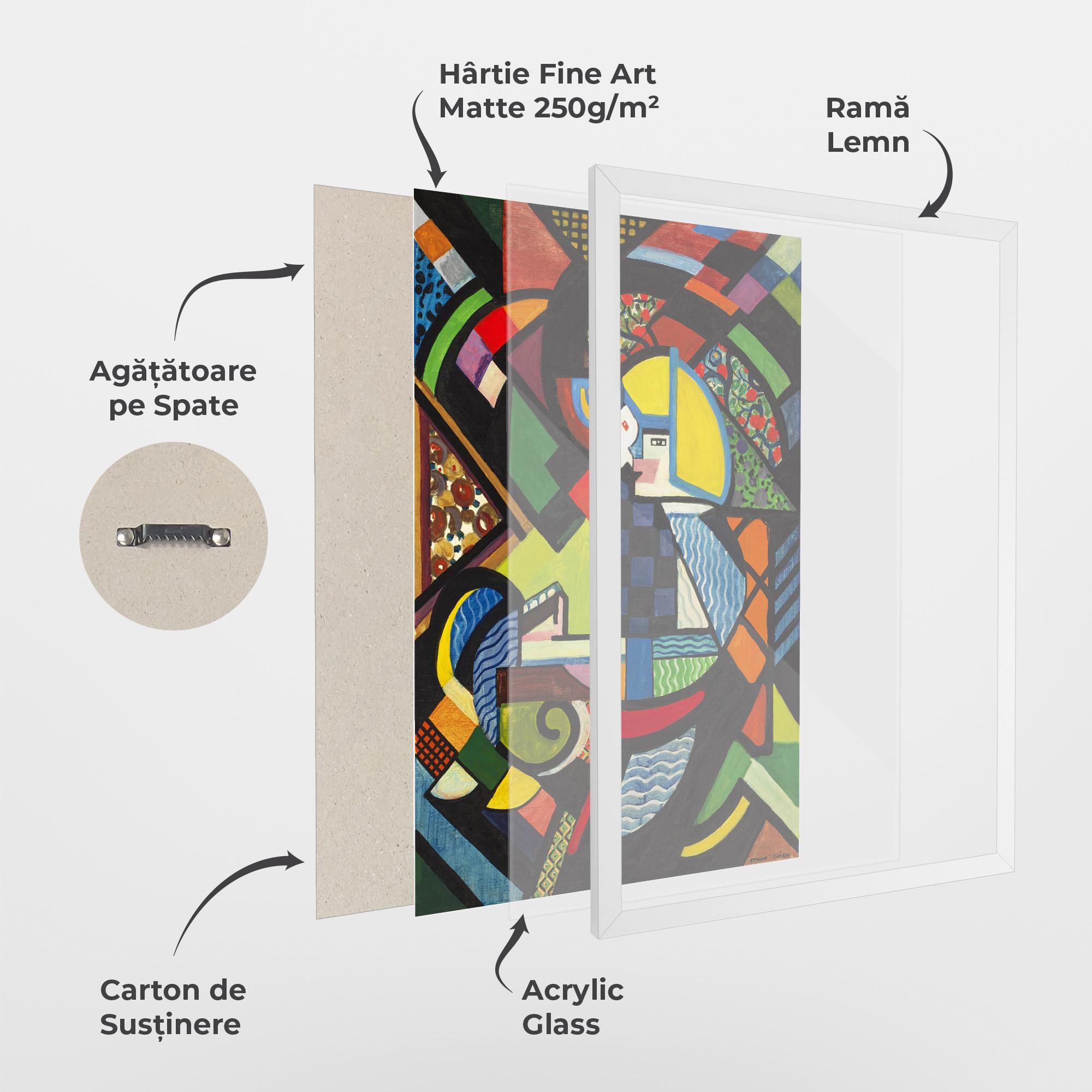 Poster Înrămat Mix Color Shapes mockup 1