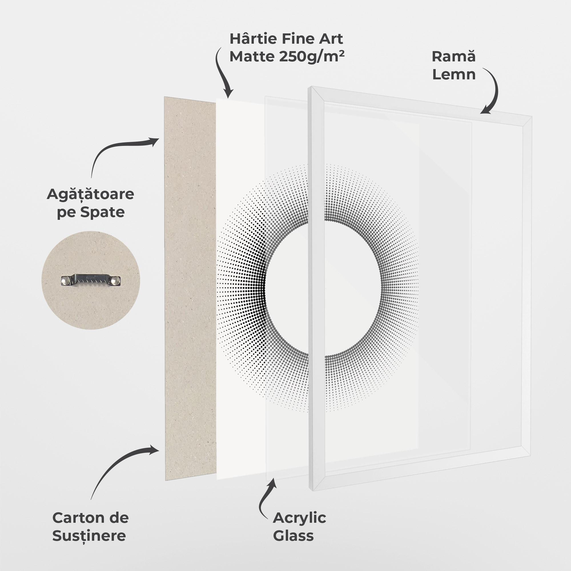 Poster Înrămat White Center mockup 1