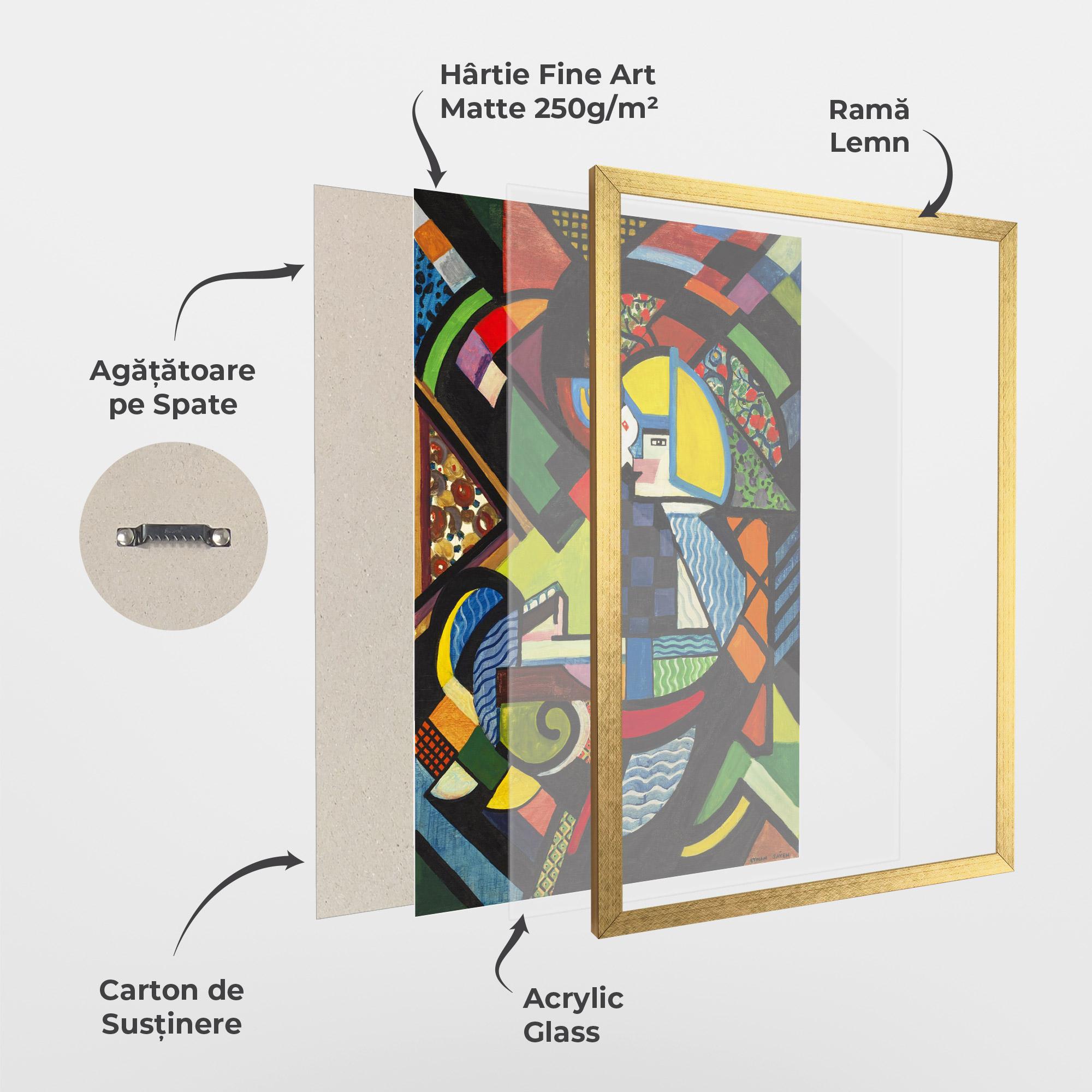 Poster Înrămat Mix Color Shapes mockup 1