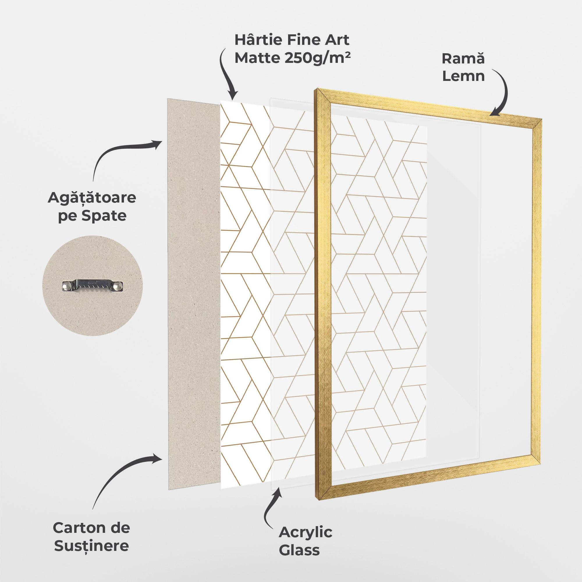 Poster Înrămat Triangular Shape mockup 1