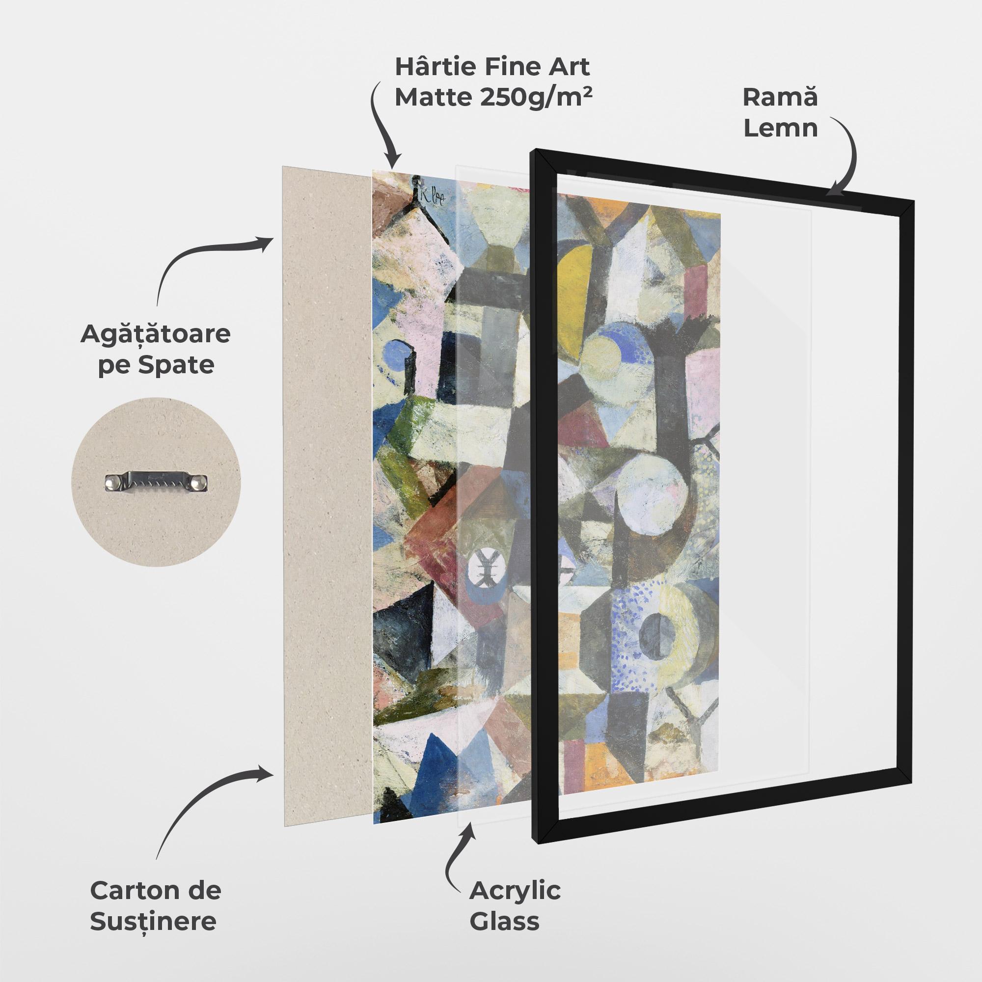 Poster Înrămat Abstract Geometric mockup 1