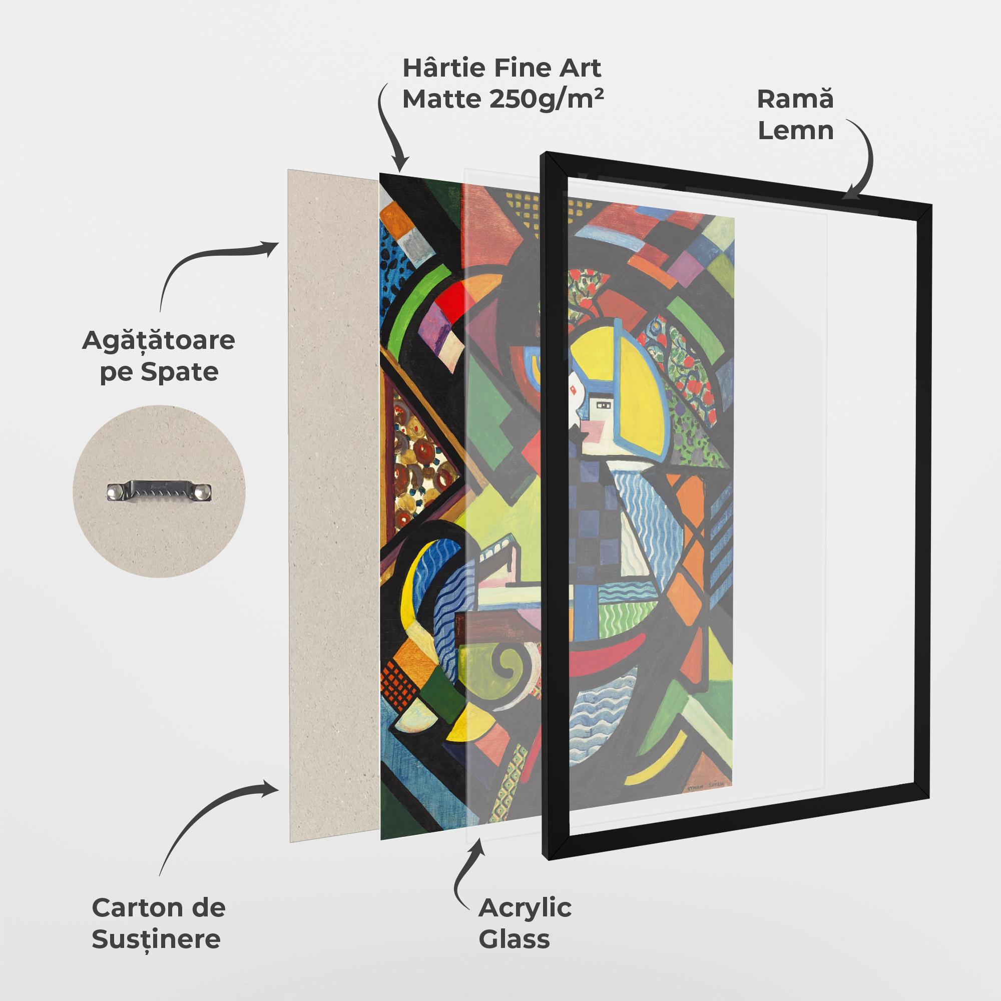 Poster Înrămat Mix Color Shapes mockup 1