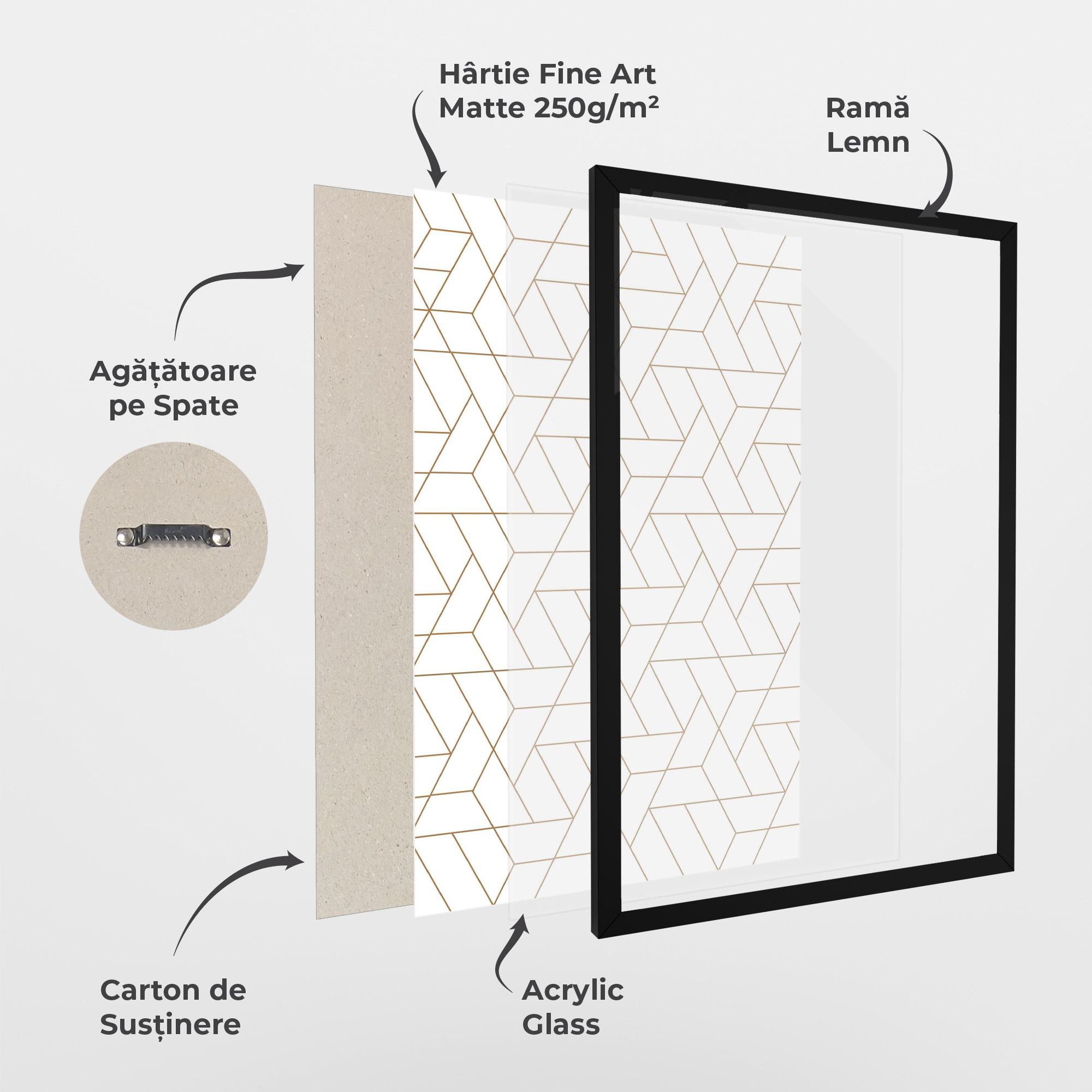 Poster Înrămat Triangular Shape mockup 1