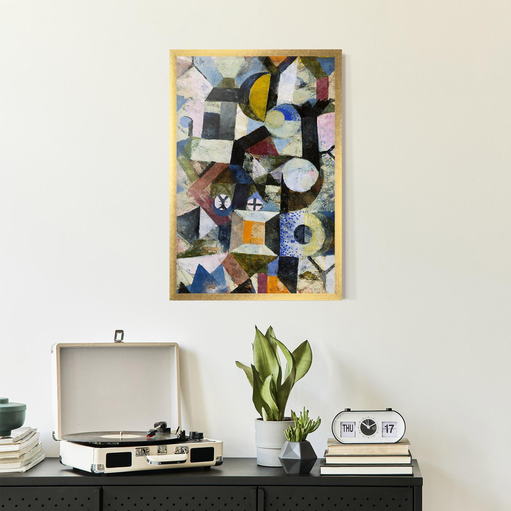 Poster Înrămat Abstract Geometric mockup 2