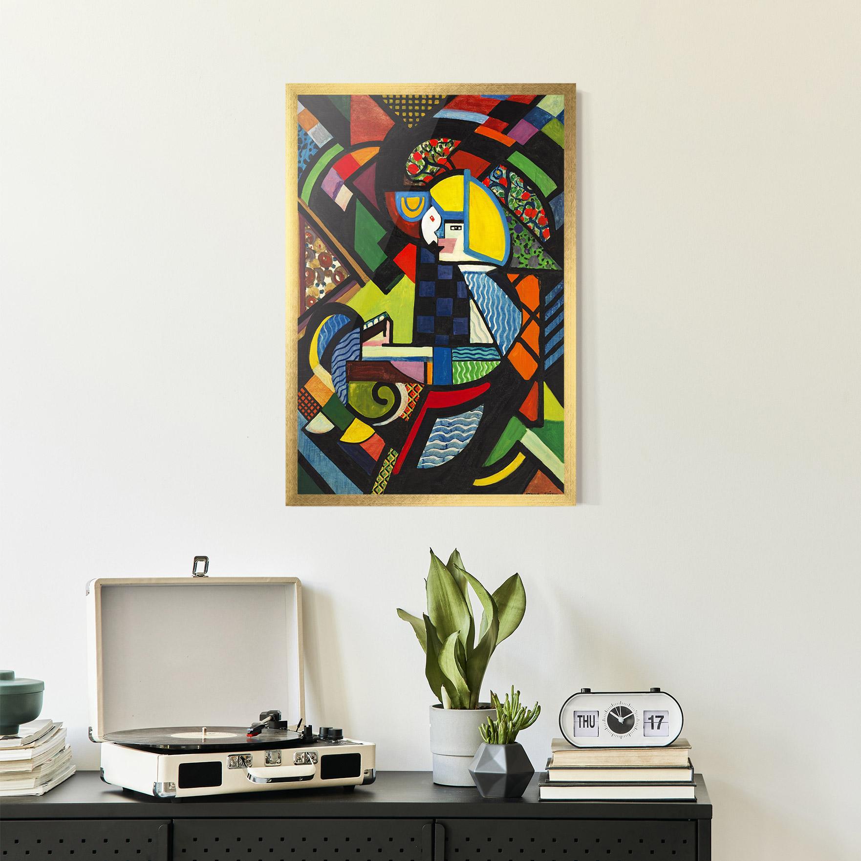 Poster Înrămat Mix Color Shapes mockup 2