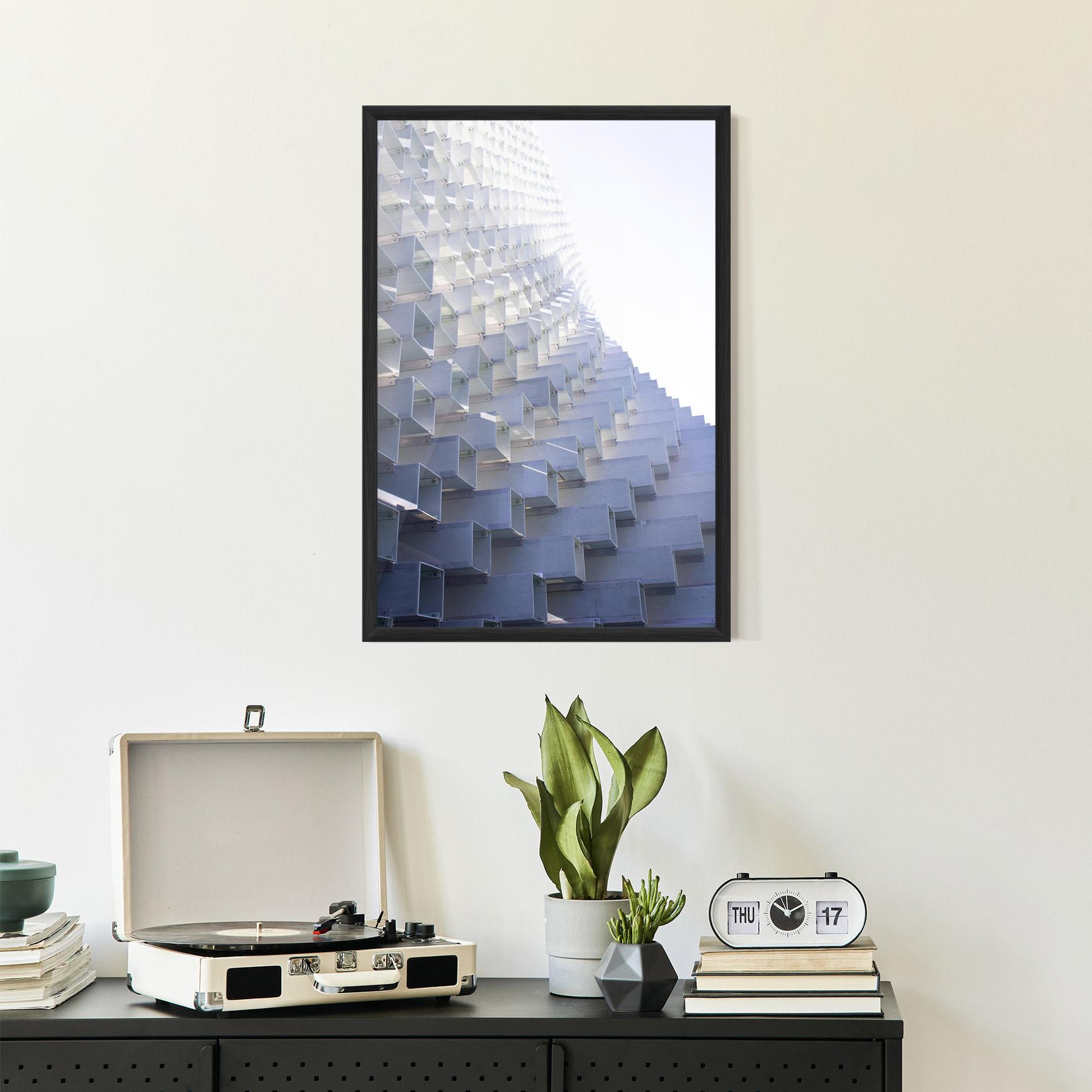 Poster Înrămat 3d White Square mockup 2