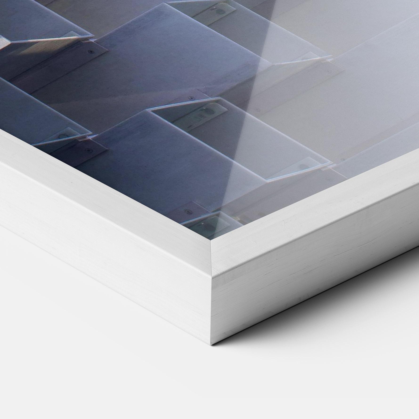 Poster Înrămat 3d White Square mockup 3