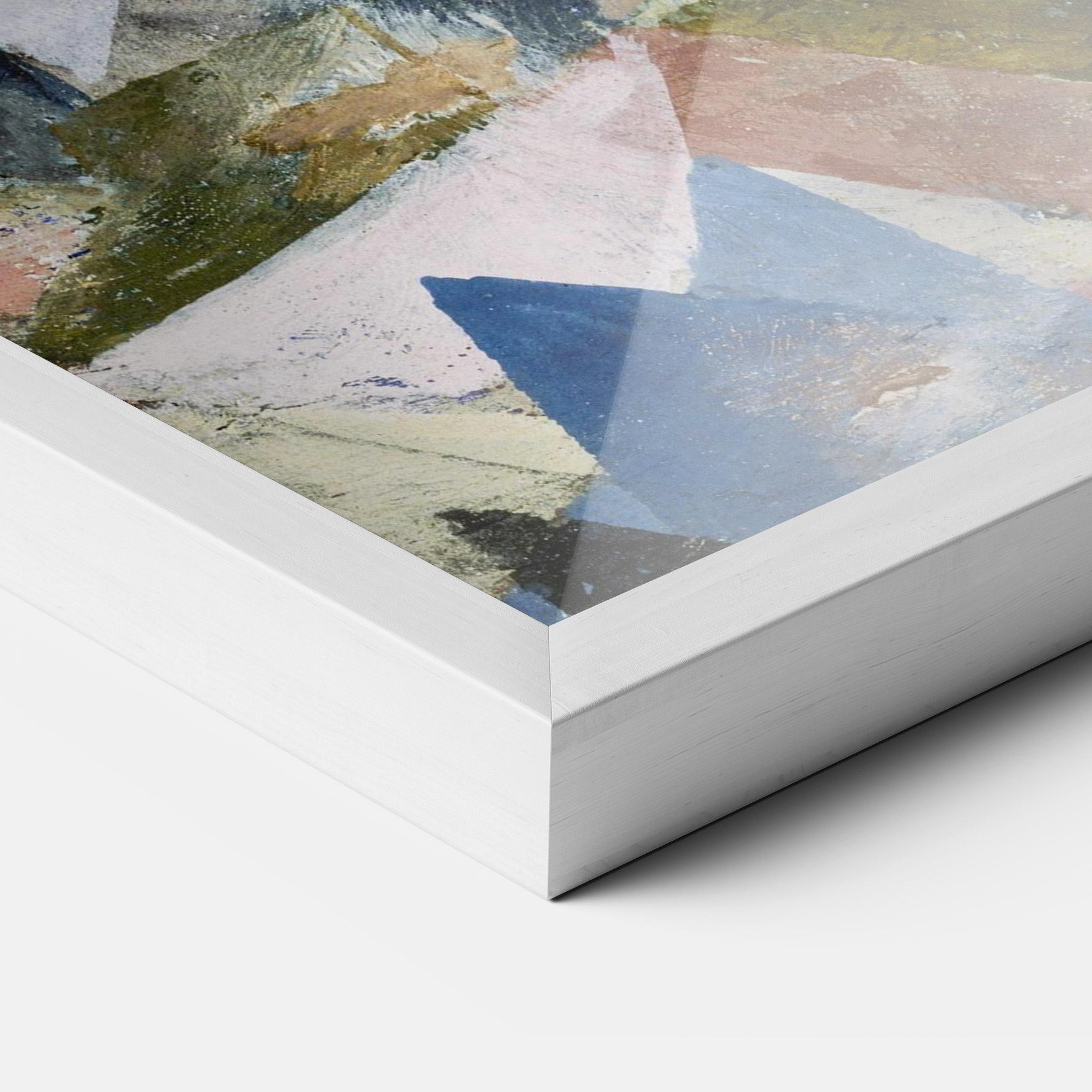 Poster Înrămat Abstract Geometric mockup 3