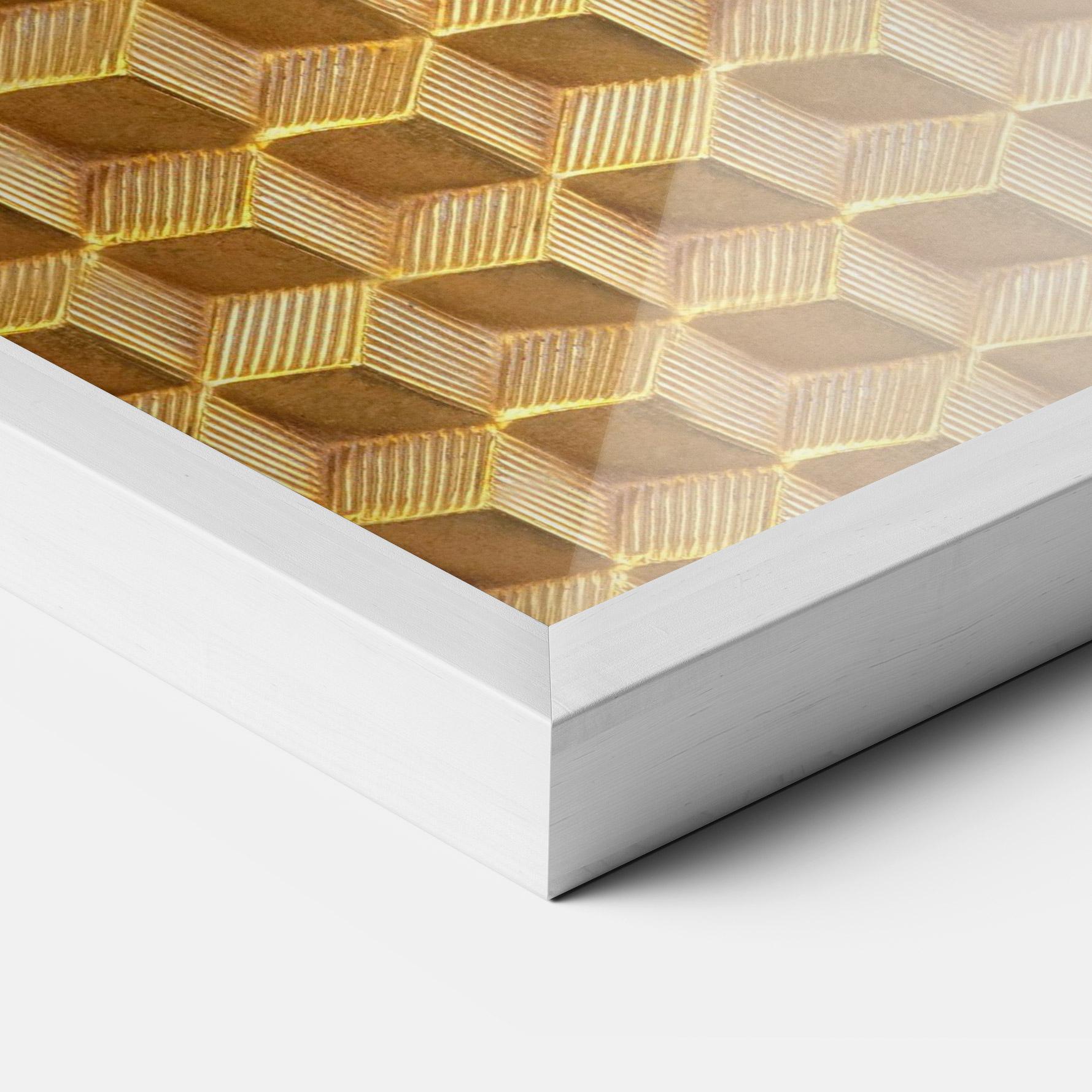 Poster Înrămat Small Yellow Square mockup 3