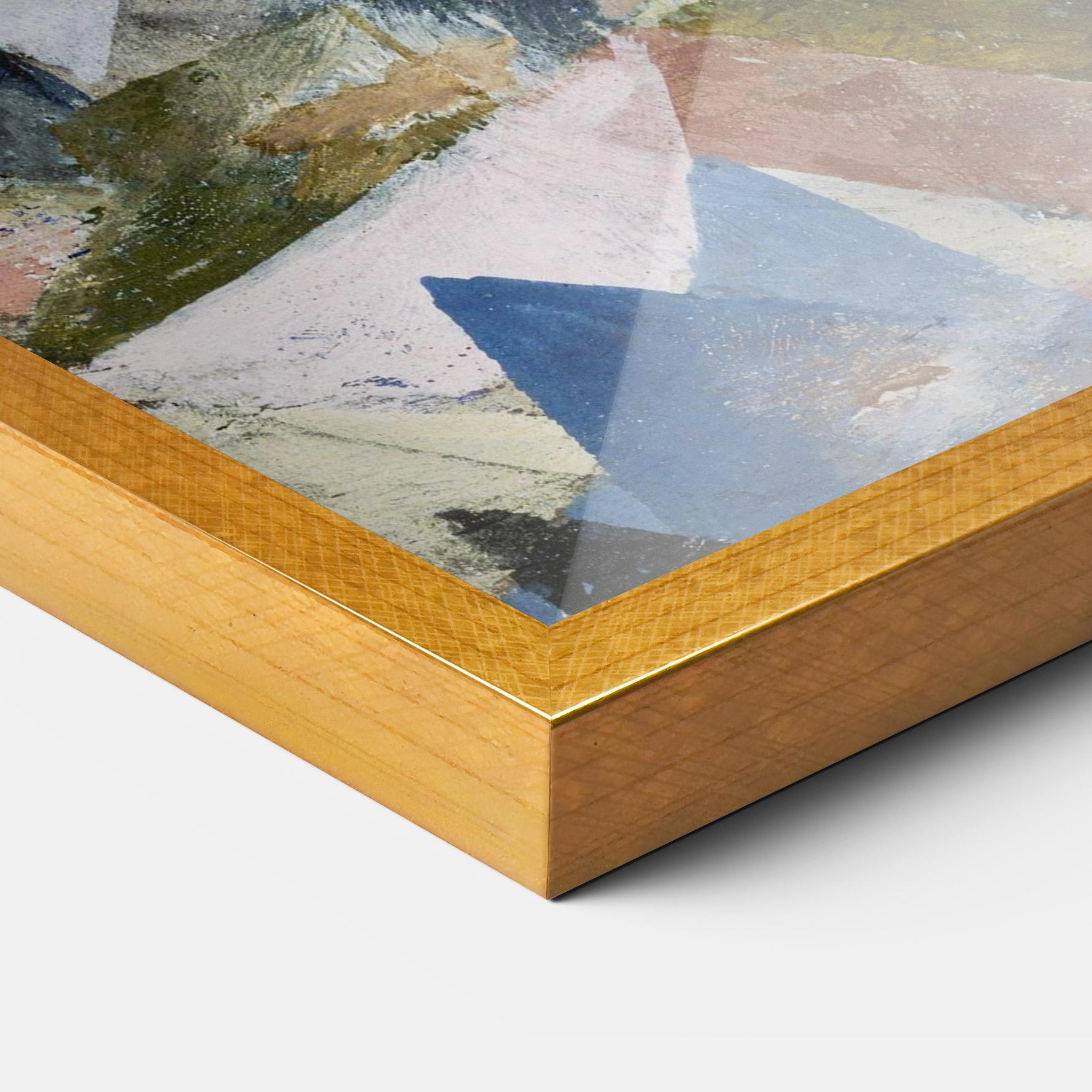 Poster Înrămat Abstract Geometric mockup 3