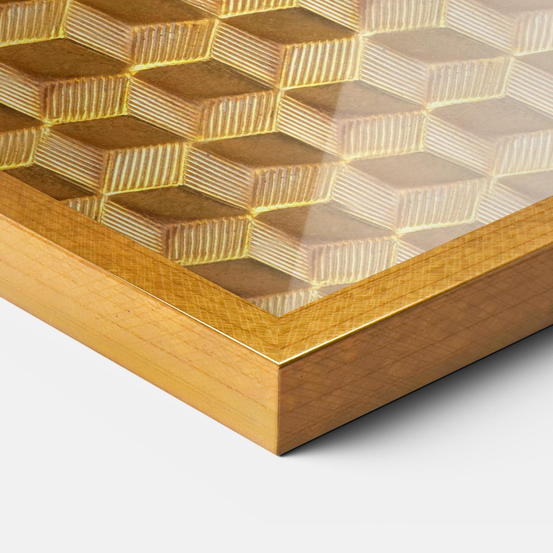 Poster Înrămat Small Yellow Square mockup 3