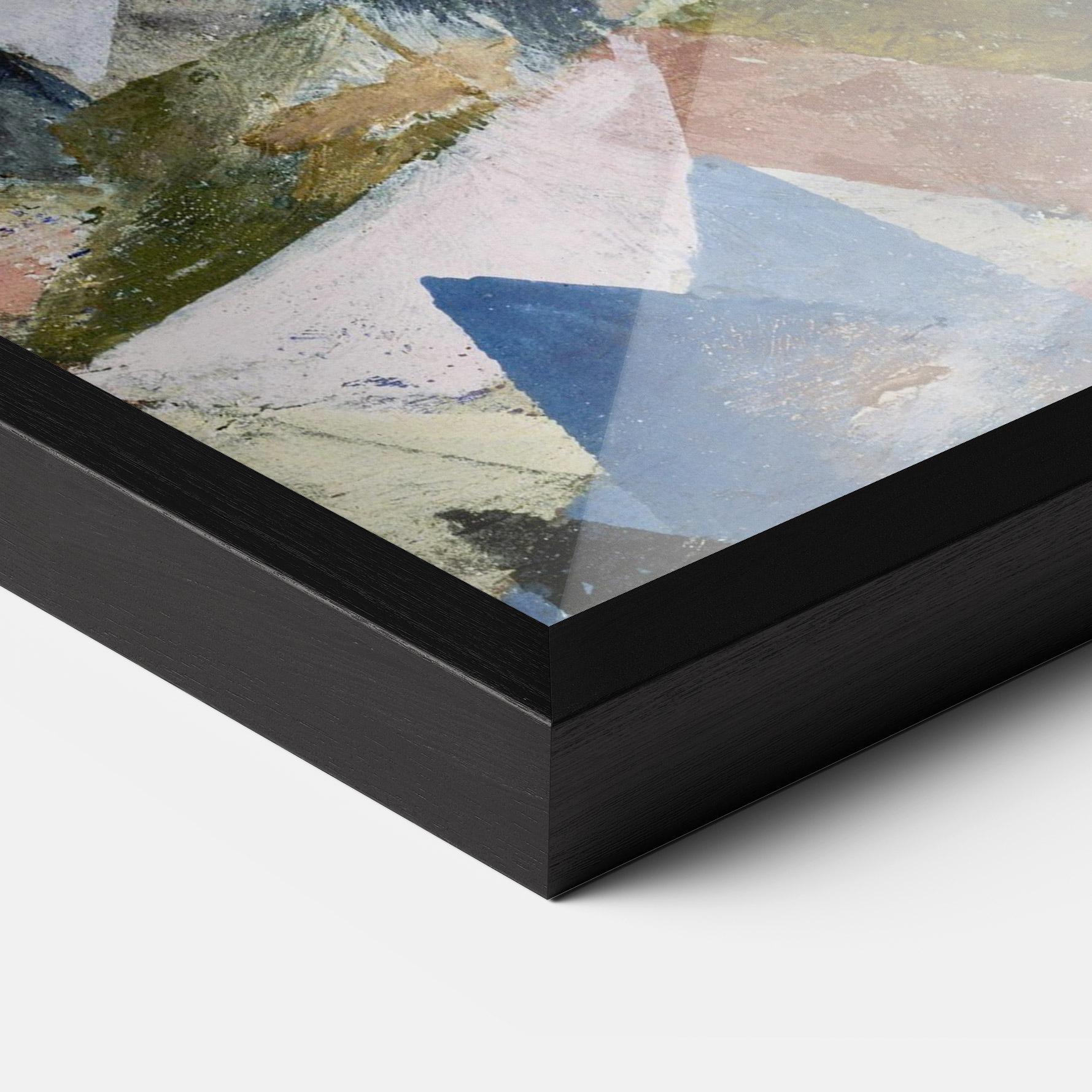 Poster Înrămat Abstract Geometric mockup 3