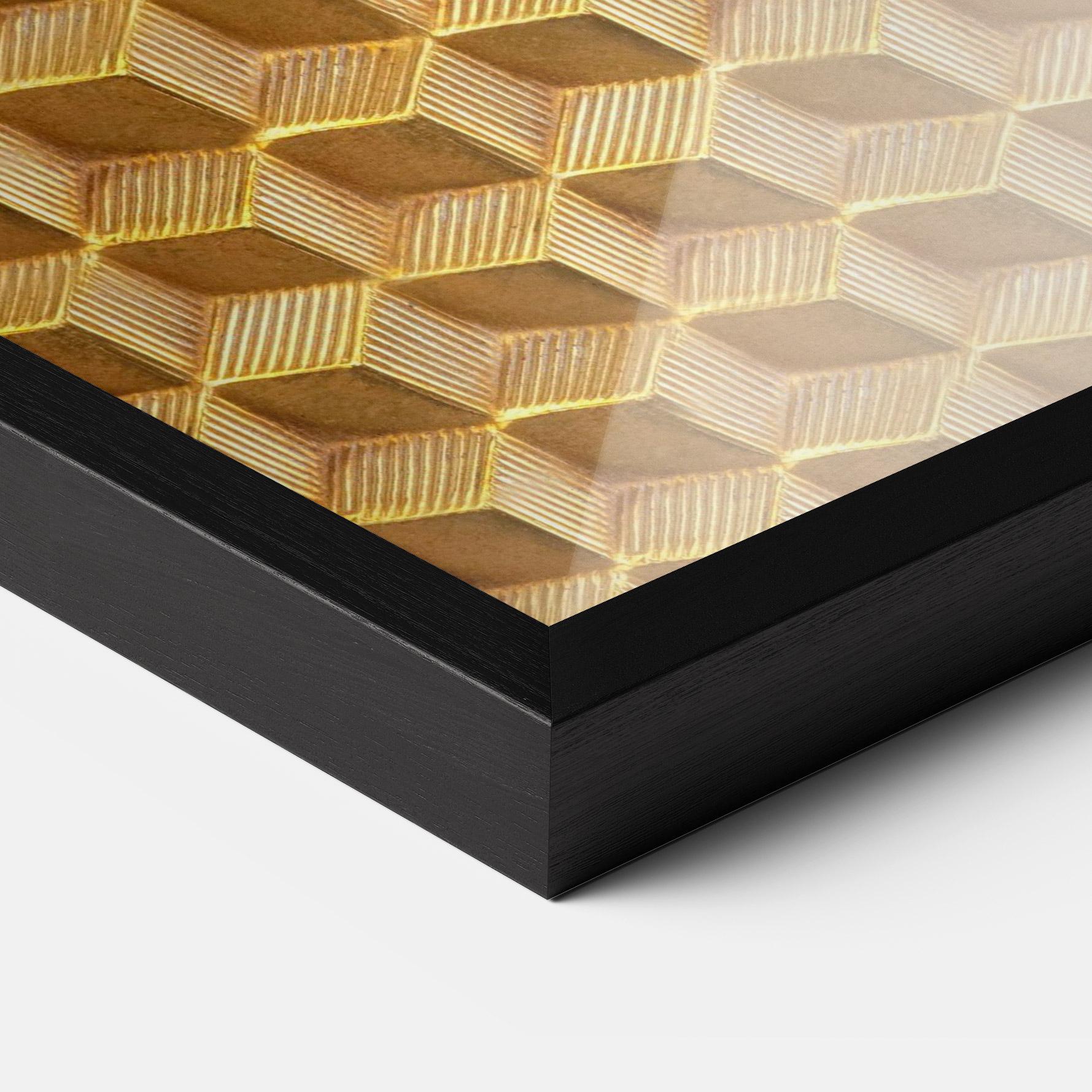 Poster Înrămat Small Yellow Square mockup 3