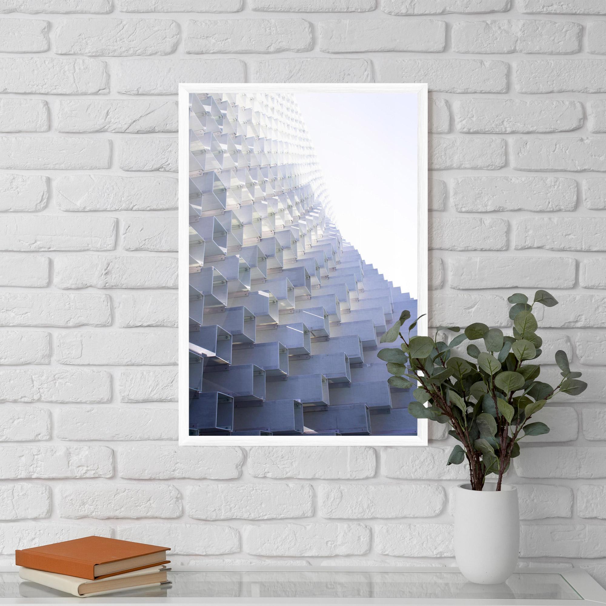 Poster Înrămat 3d White Square mockup 5