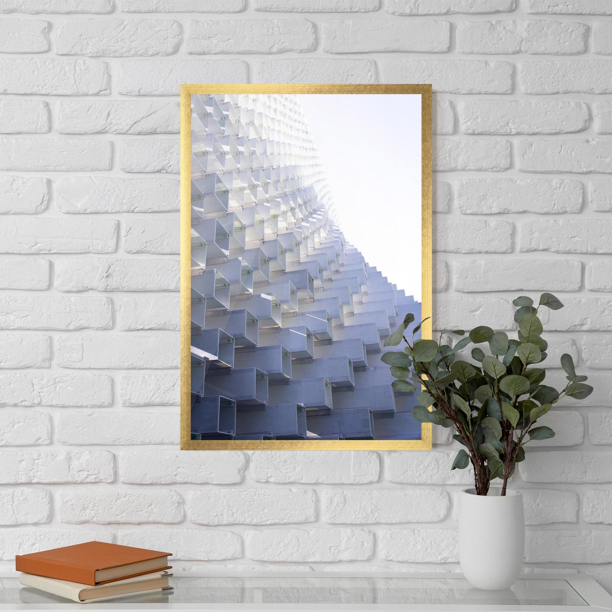 Poster Înrămat 3d White Square mockup 5