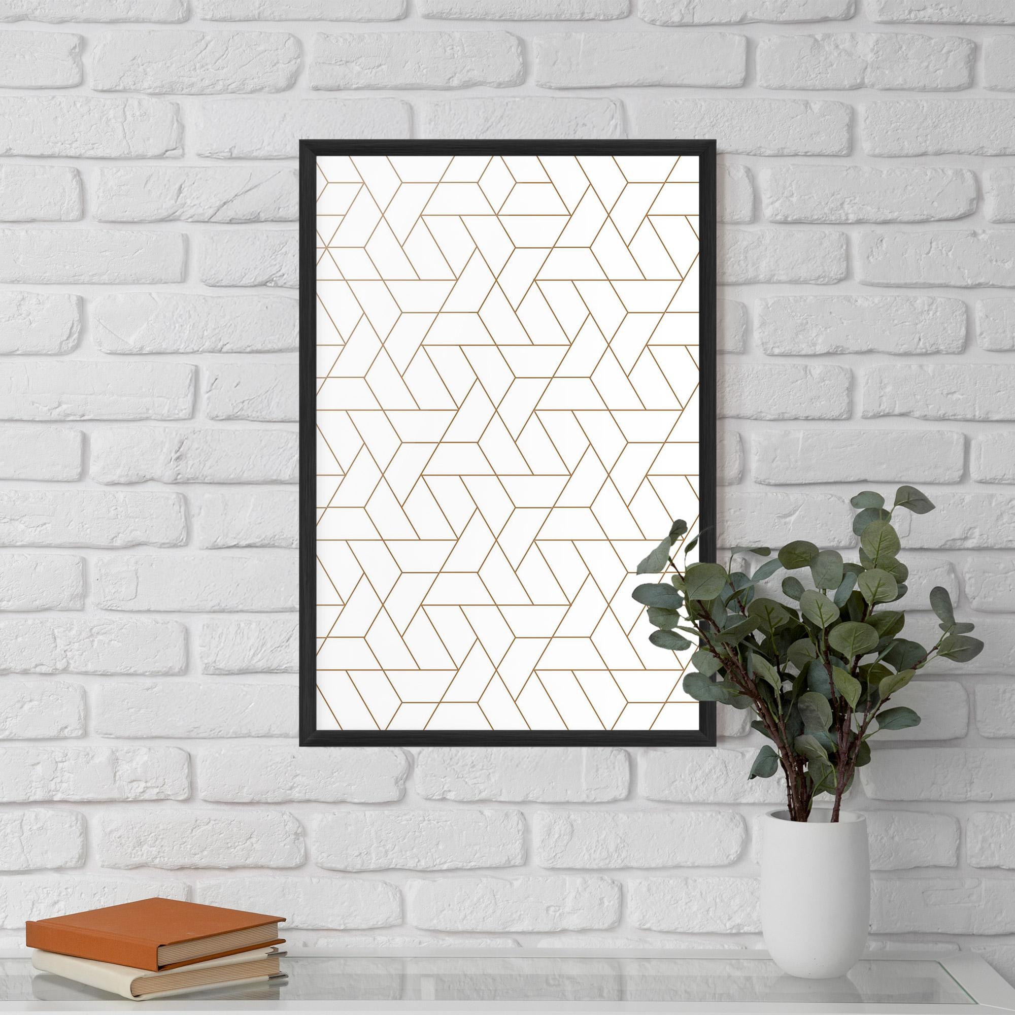 Poster Înrămat Triangular Shape mockup 5